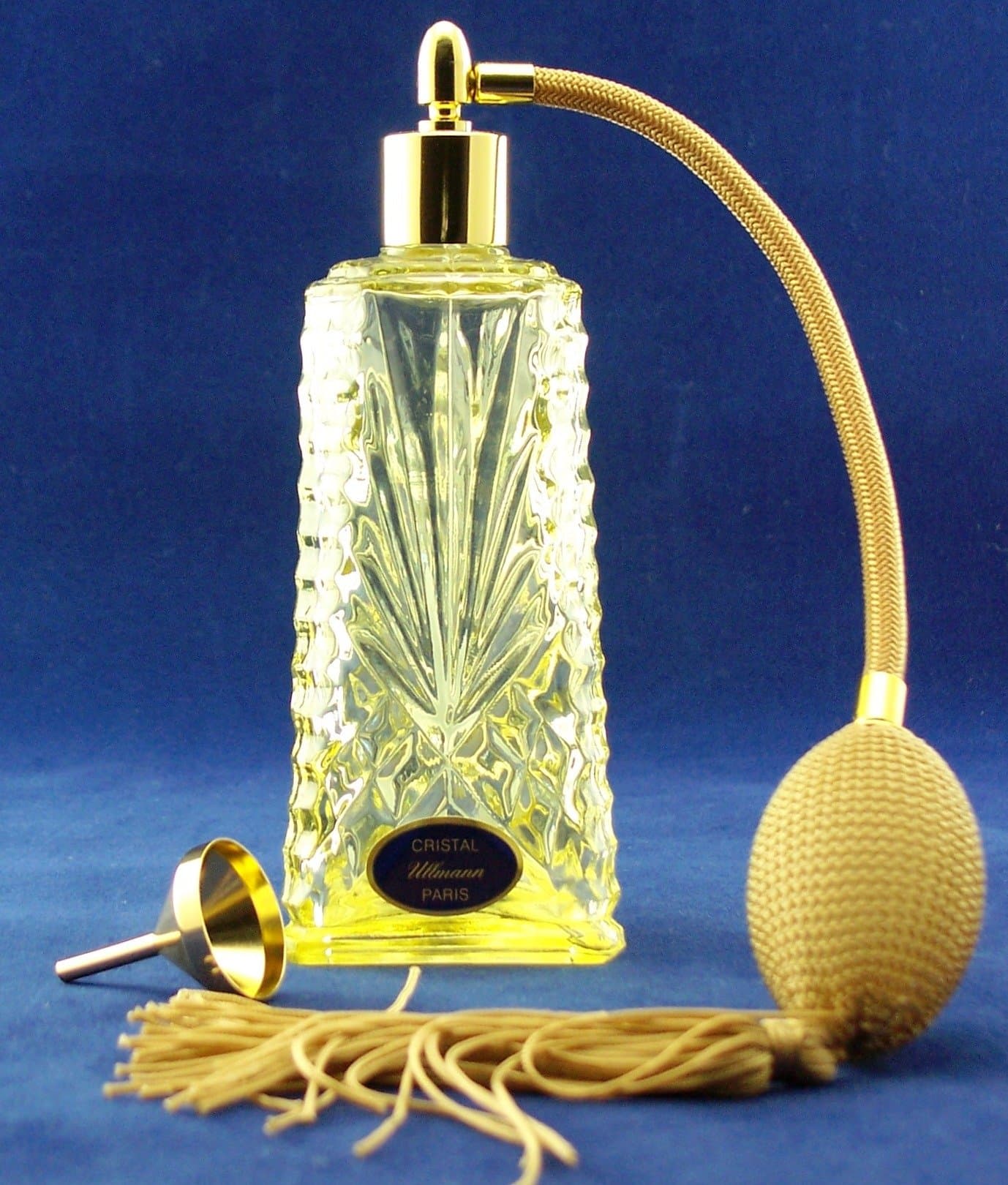 Puffs Vaporizer Triangular in Yellow Quartz, Self Loading, in Blue Gift Box