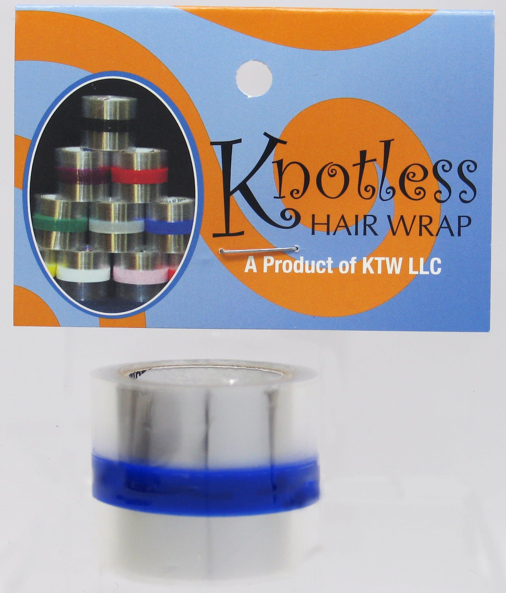 Knotless Hair Wrap Blue 5 Ft