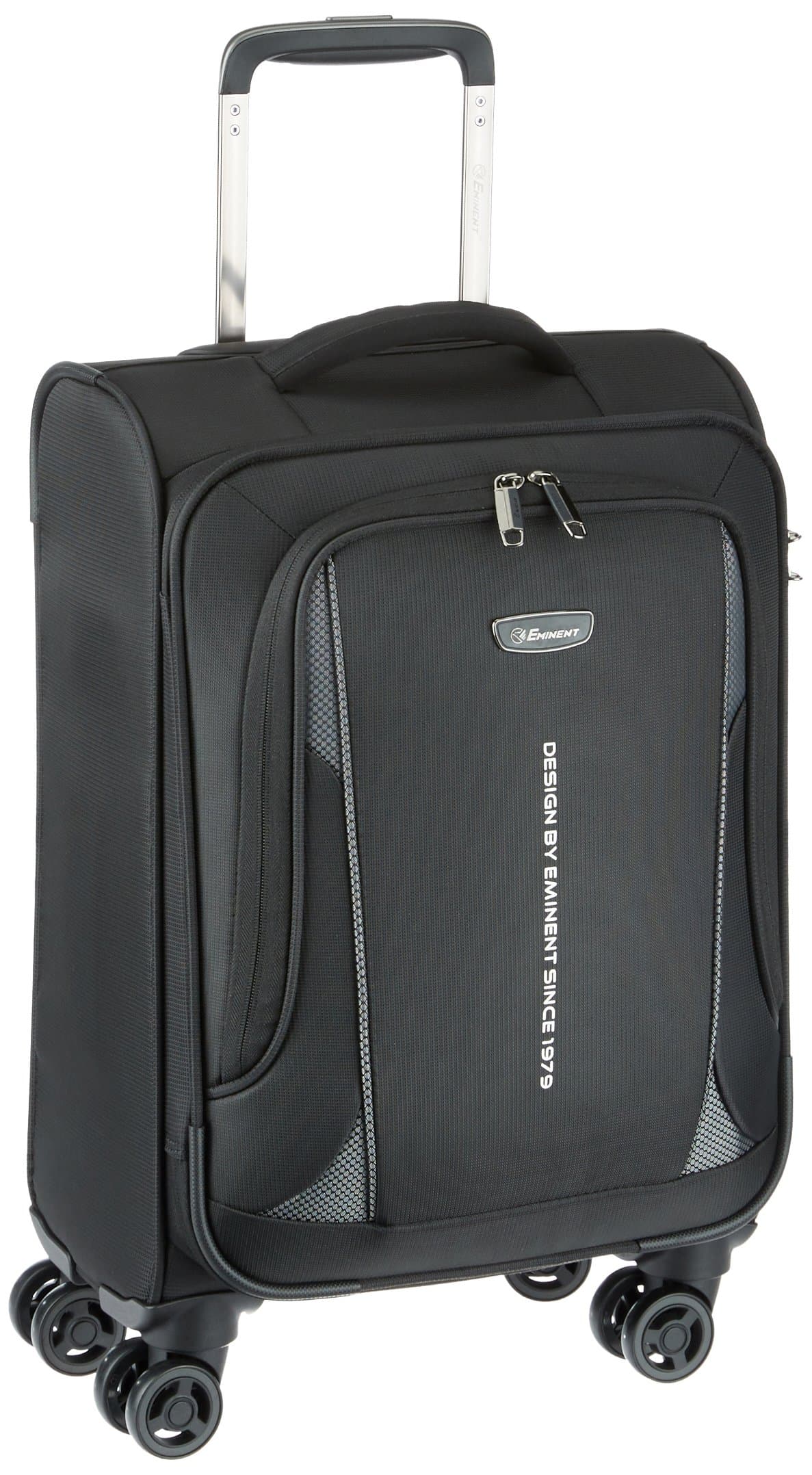 Evoque Nylon 58 cms Black Softsided Carry-On (6848- BK)