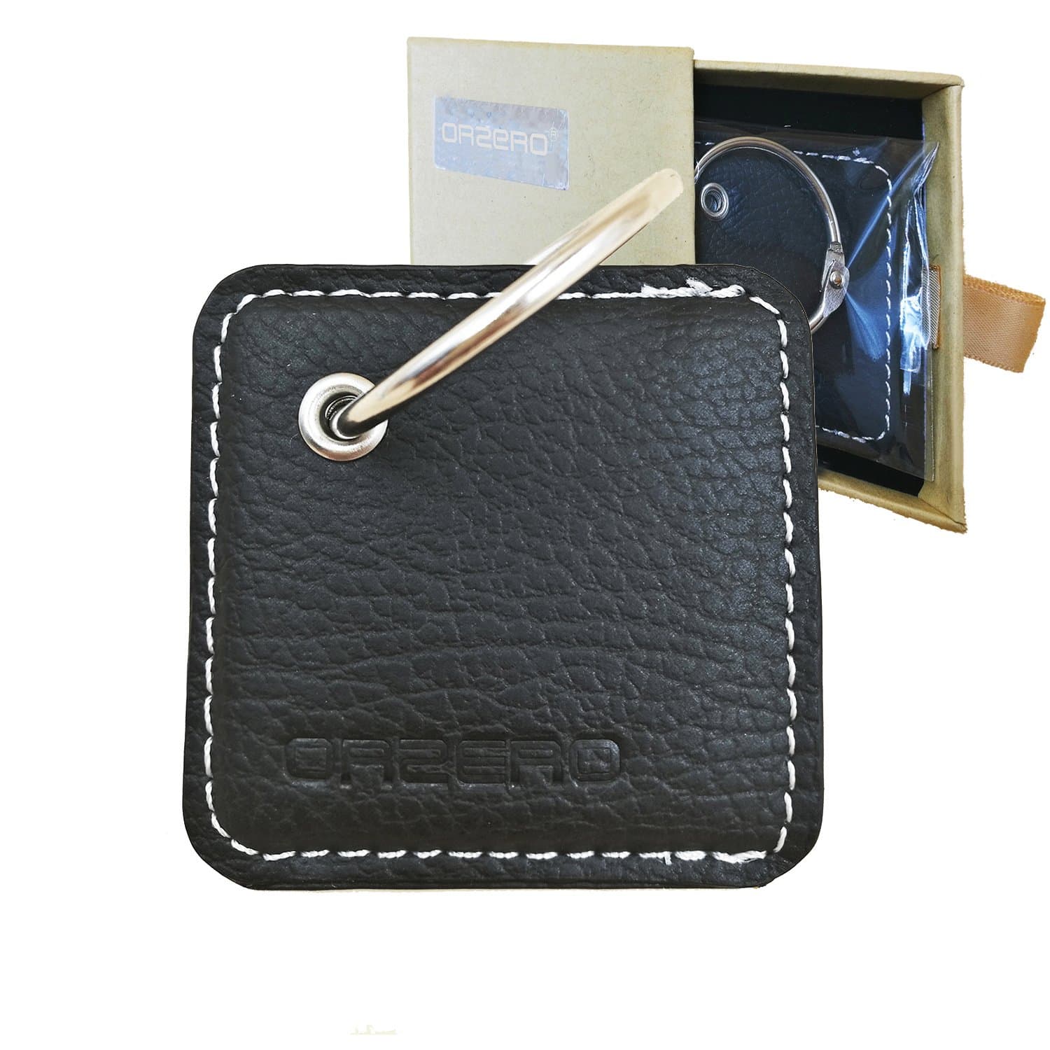 NEWZEROL Orzero For Tile Sport Leather Case or for Tile Pro(with replaceable battery) Pattern Leather Case with Keychain/Key Ring Away from Scratch Wet Dirty-Black