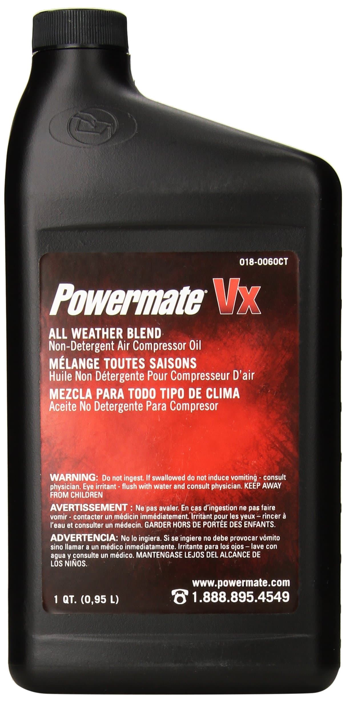 Powermate 018-0060CT Air Compressor Oil, 1-Quart