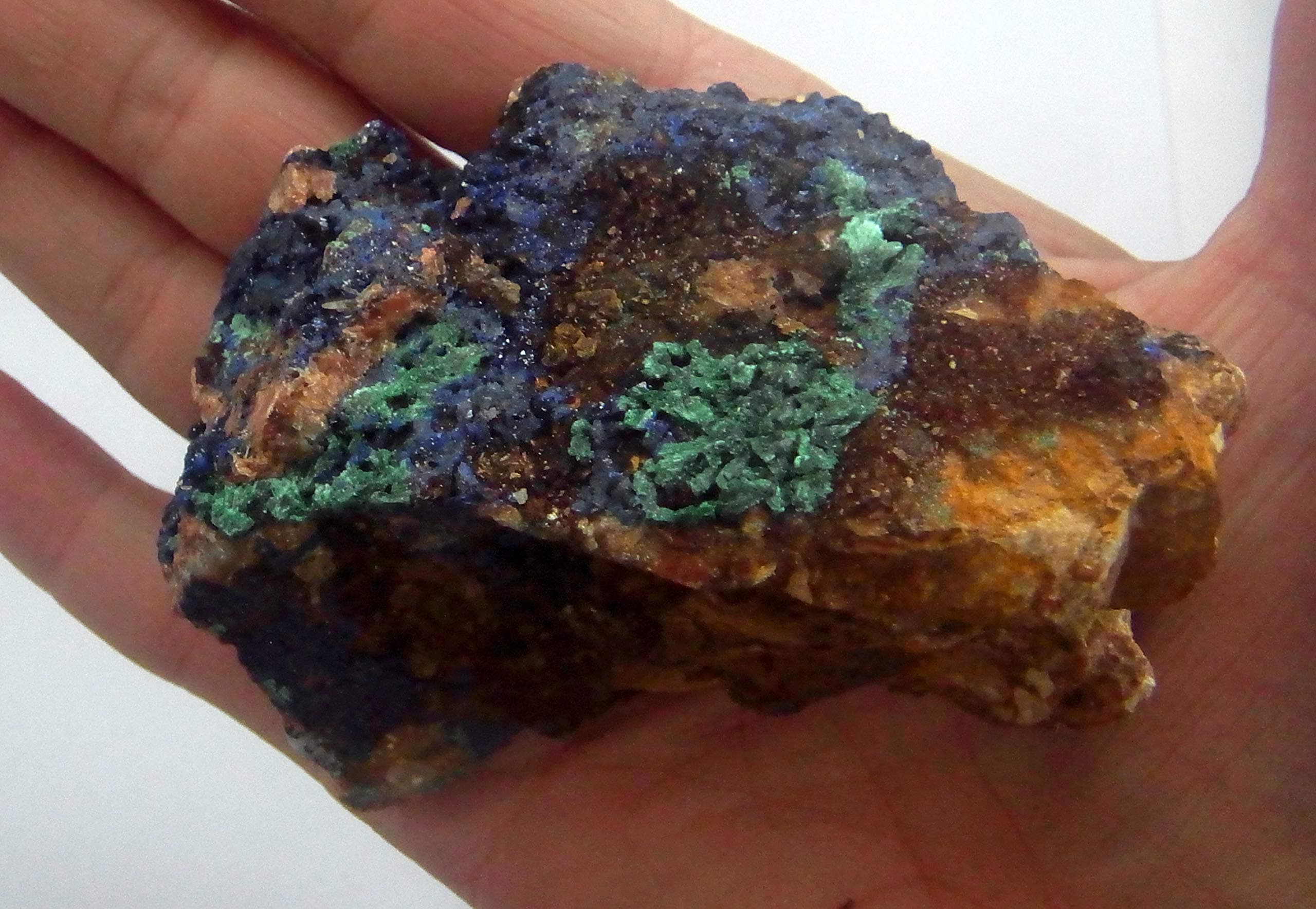 MALACHITE AZURITE LIMONITE CRYSTALA GRADE st79