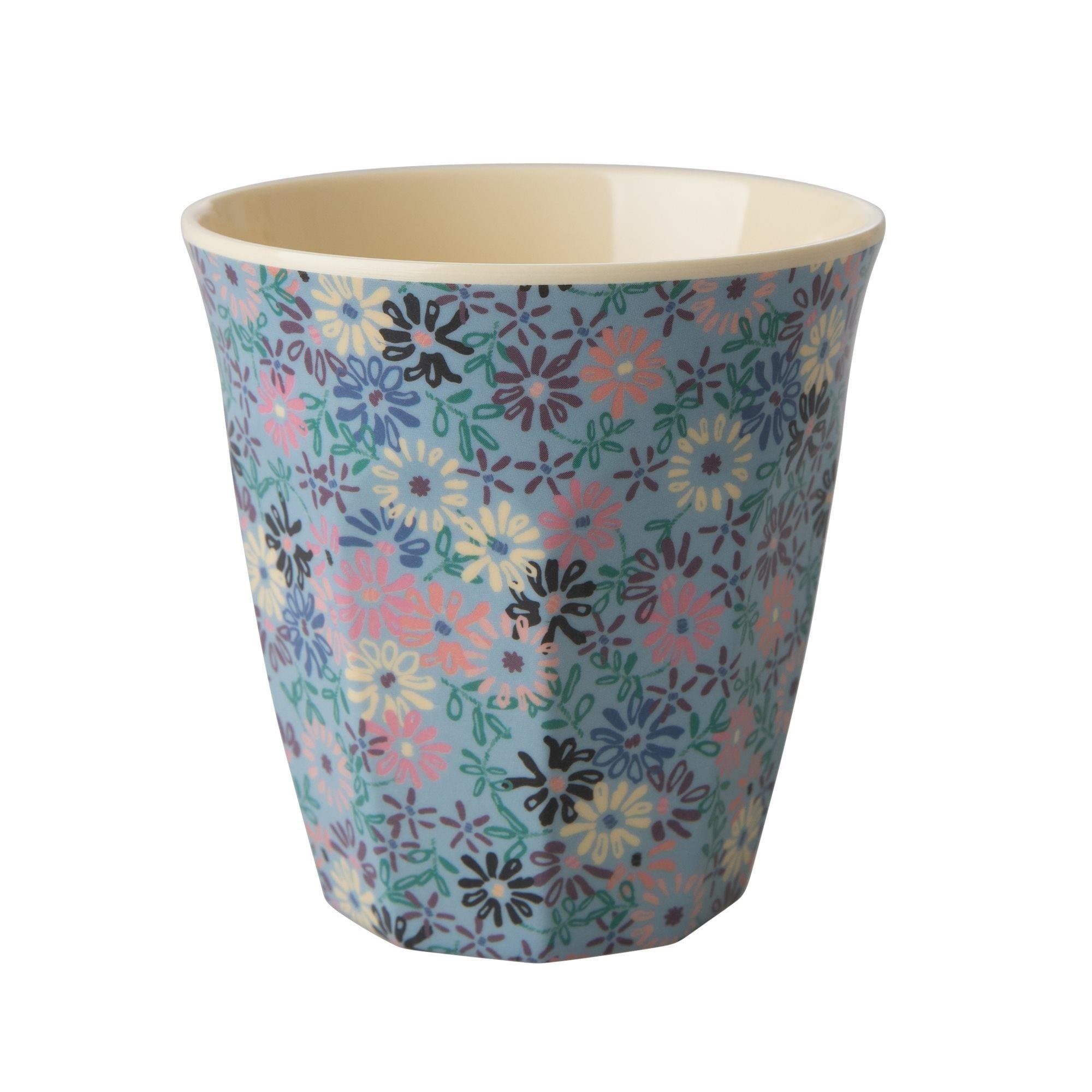 Rice Melamine Cup Small Flower Print Medium