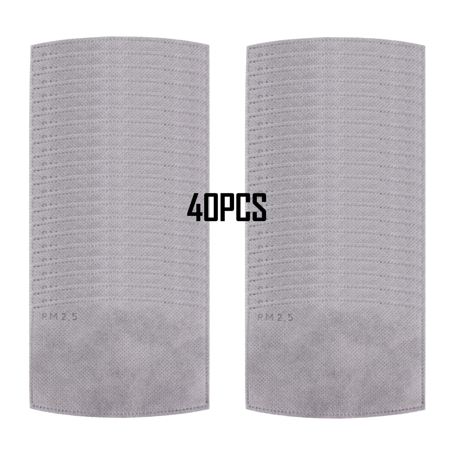 Jascaela Reusable Mouth Mask with Replaceable PM2.5 Activated Carbon Filter Anti Pollution Dust Adjustable Half Face Mask Protection for Man Woman (40 Filters）