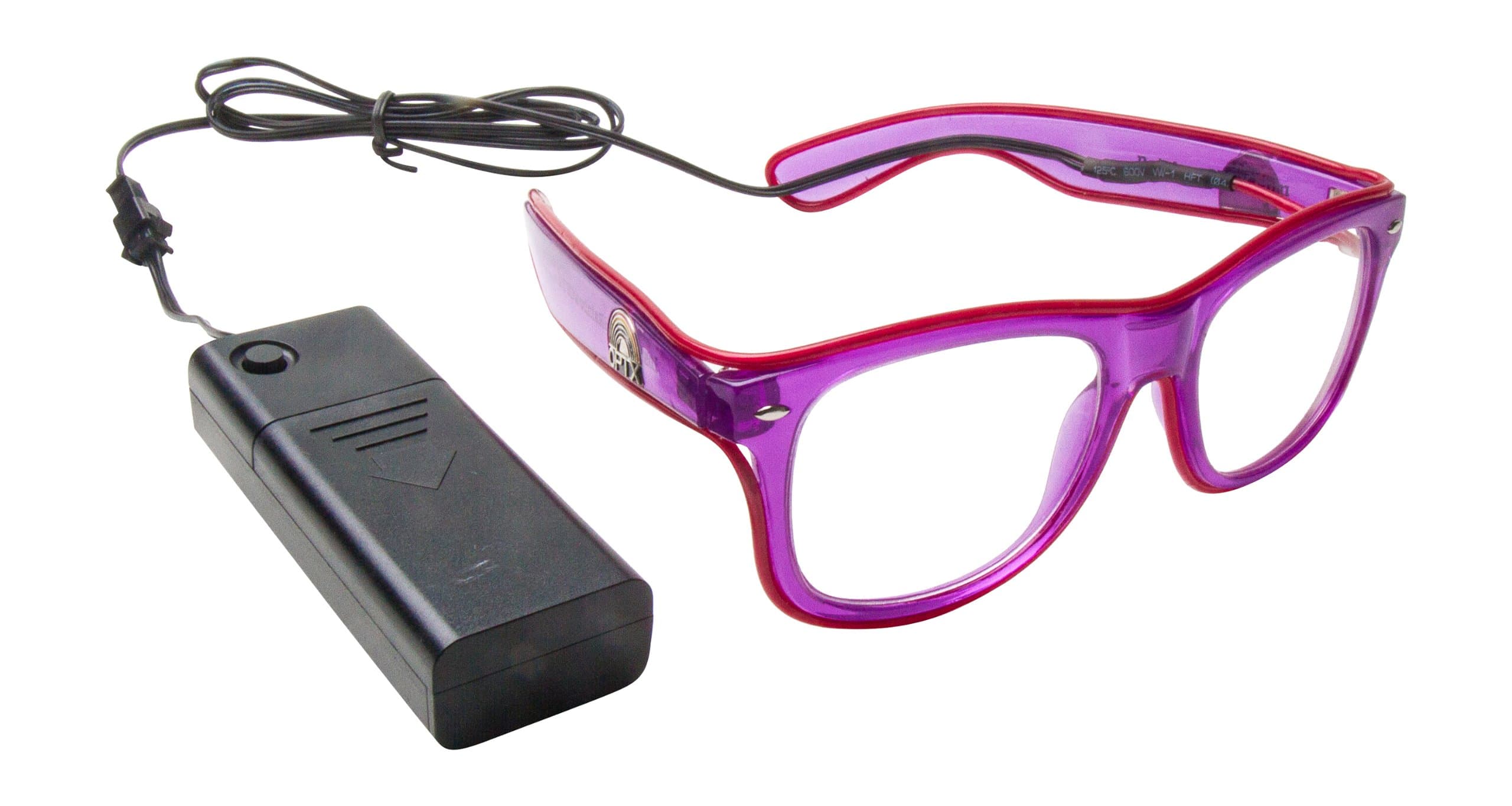 Rainbow OPTX Light Up Electric EL Wire Glasses