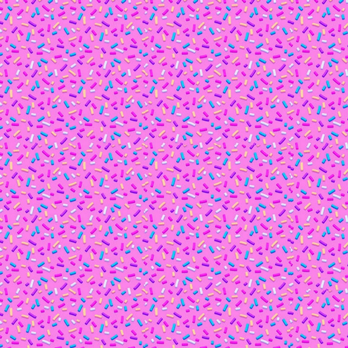 Printed Canvas Fabric Sheets A4 Hair Bow Making Material - Sprinkles (Pic 4)