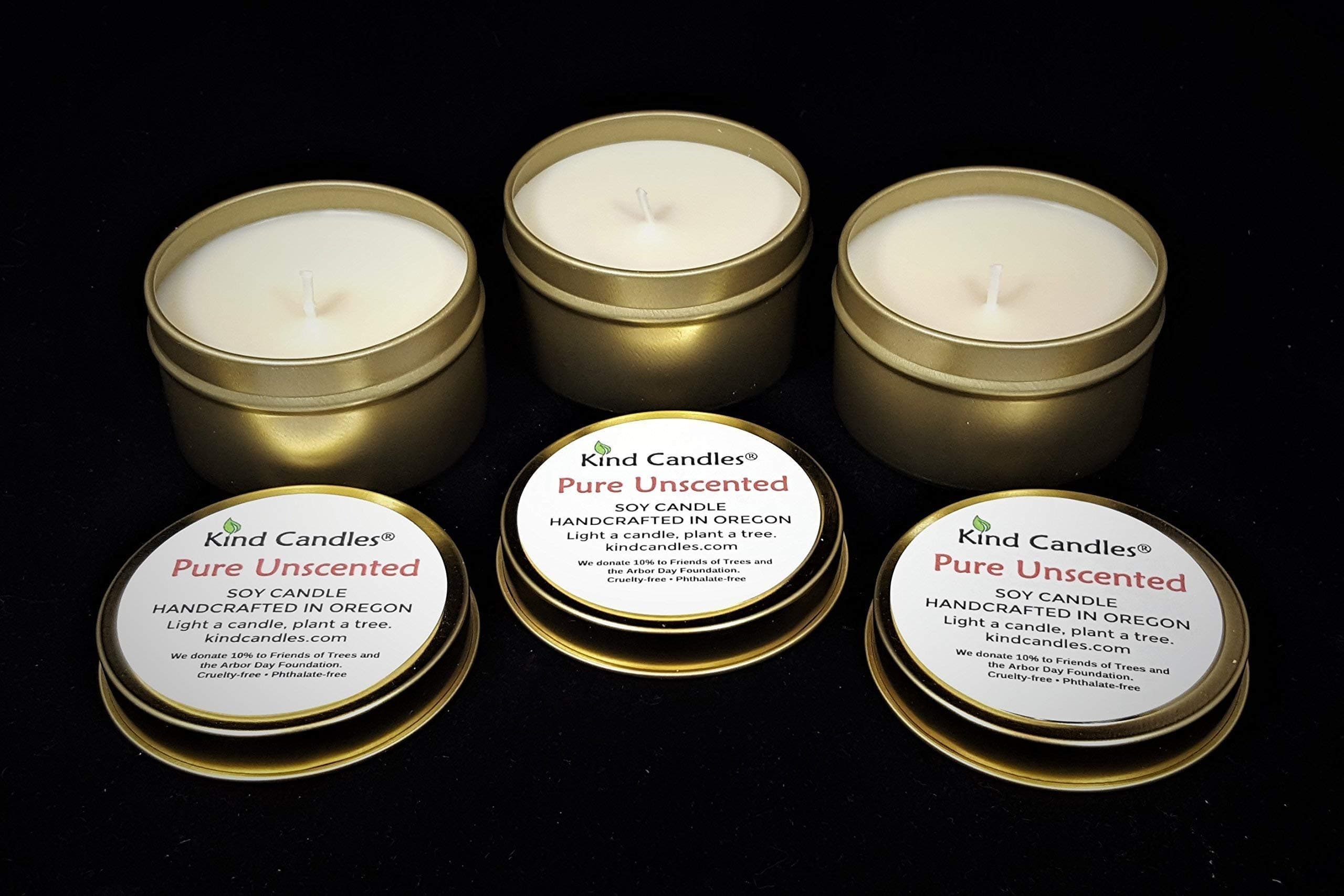 Kind Candles Pure Unscented candle gift set