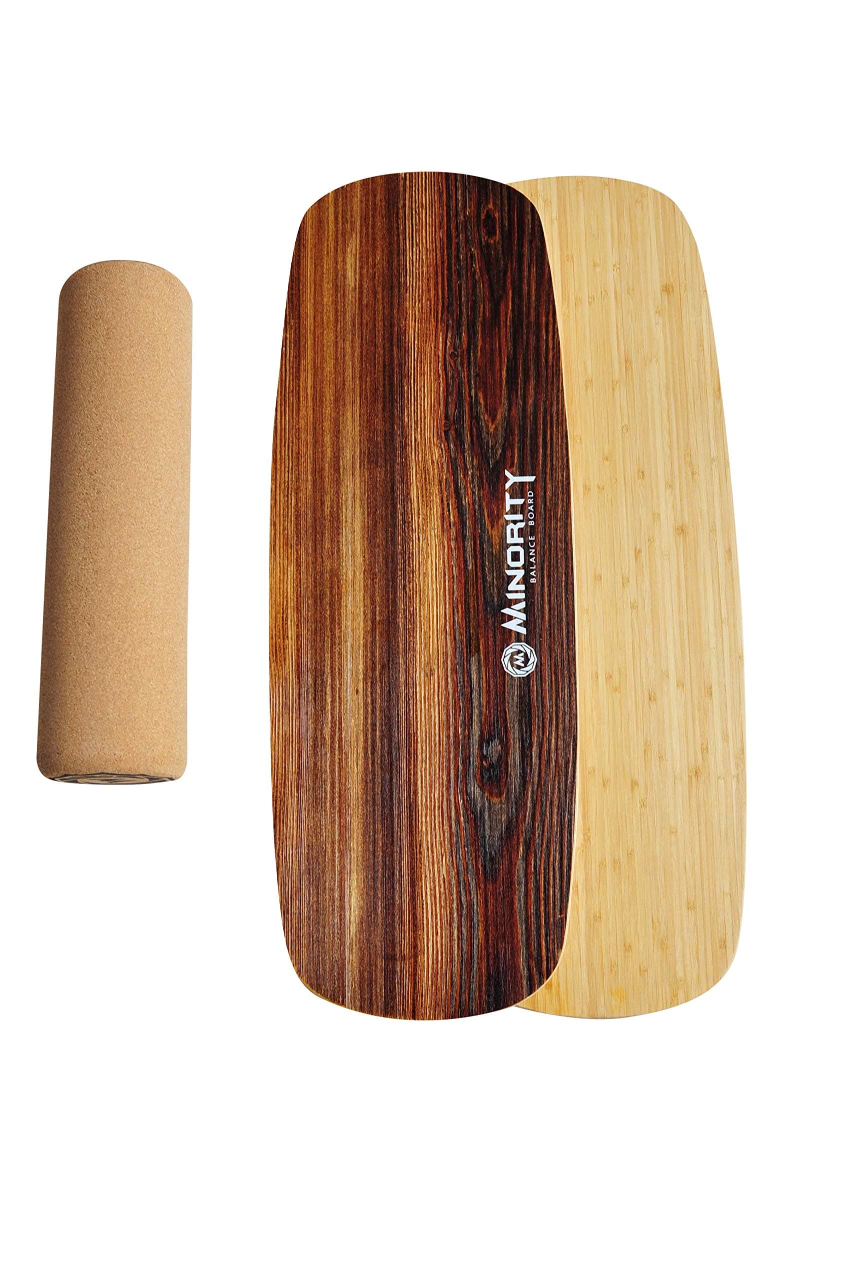 MINORITY Balance Board Trainer Natural Plus - Roller Board for Versatile Sports - Core Strength Workout Equipment