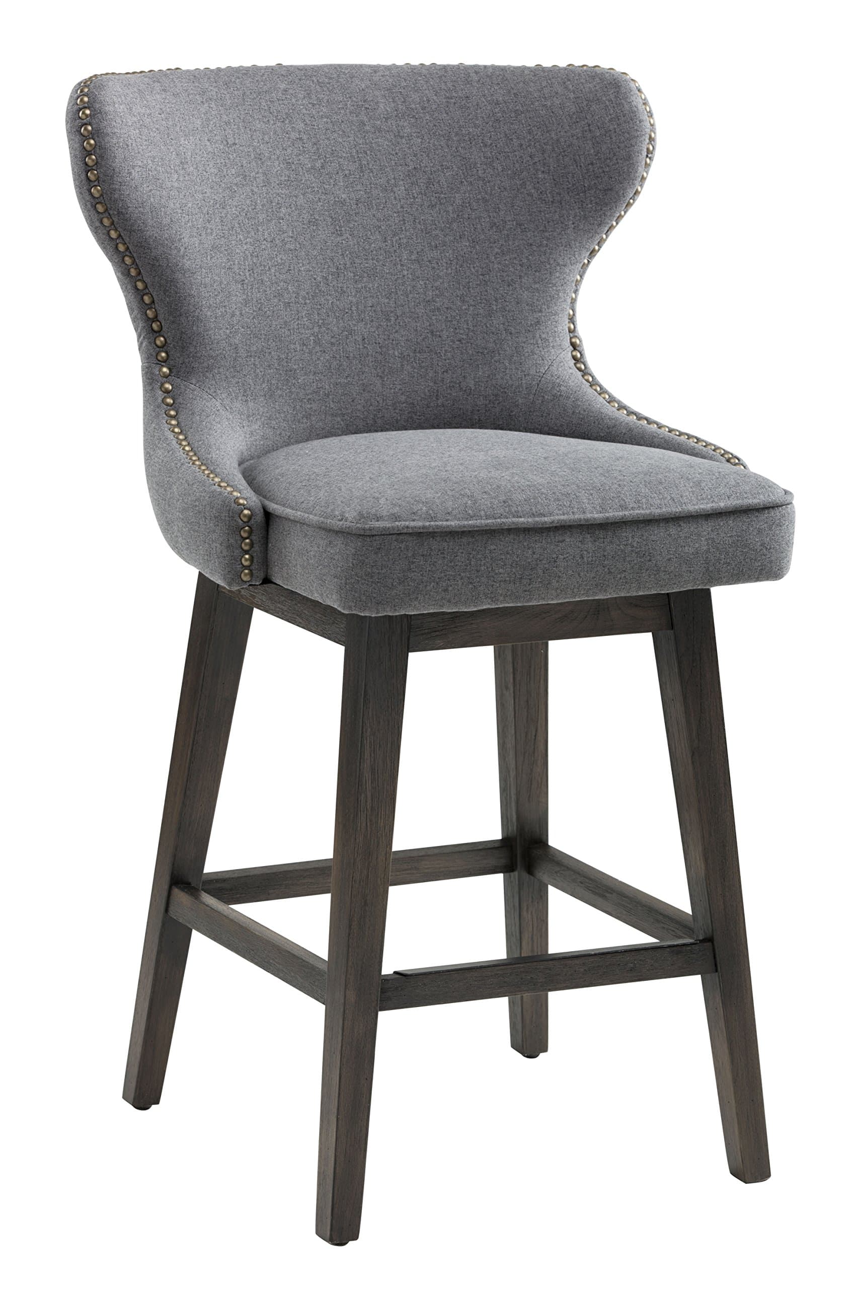 Sunpan Modern 5West Counter Stools, Dark Grey Fabric