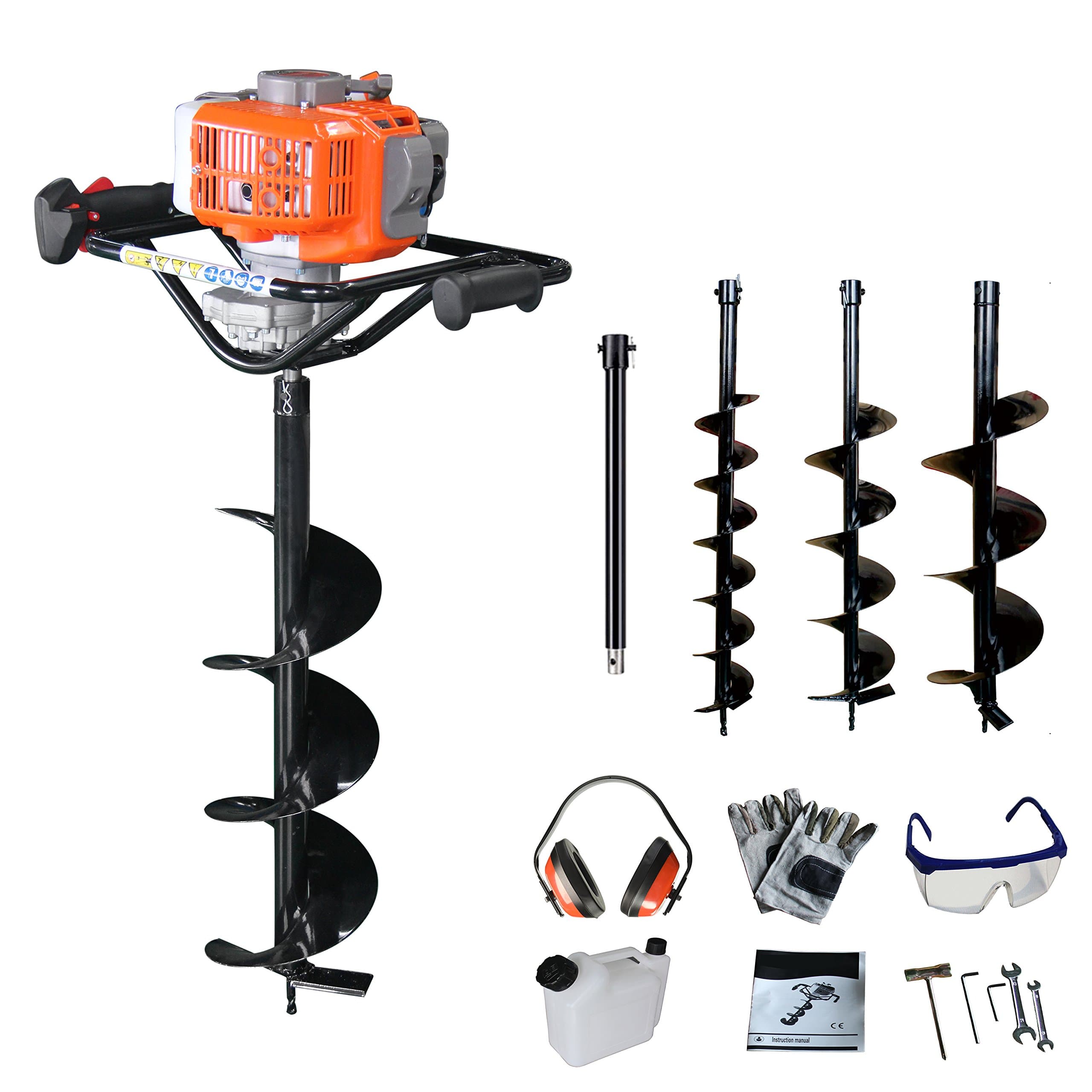 PROYAMA 54CC 2 Stroke Post Hole Digger One Man Auger (4", 6" and 8") + Extention