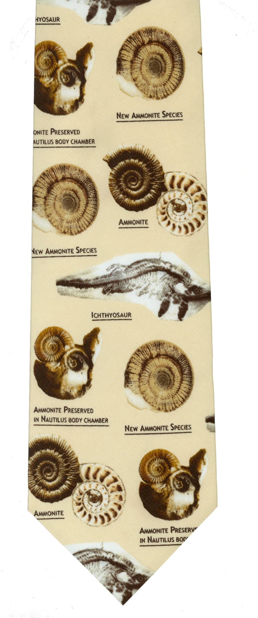 Dinosaurs Jurassic Fossils Tie