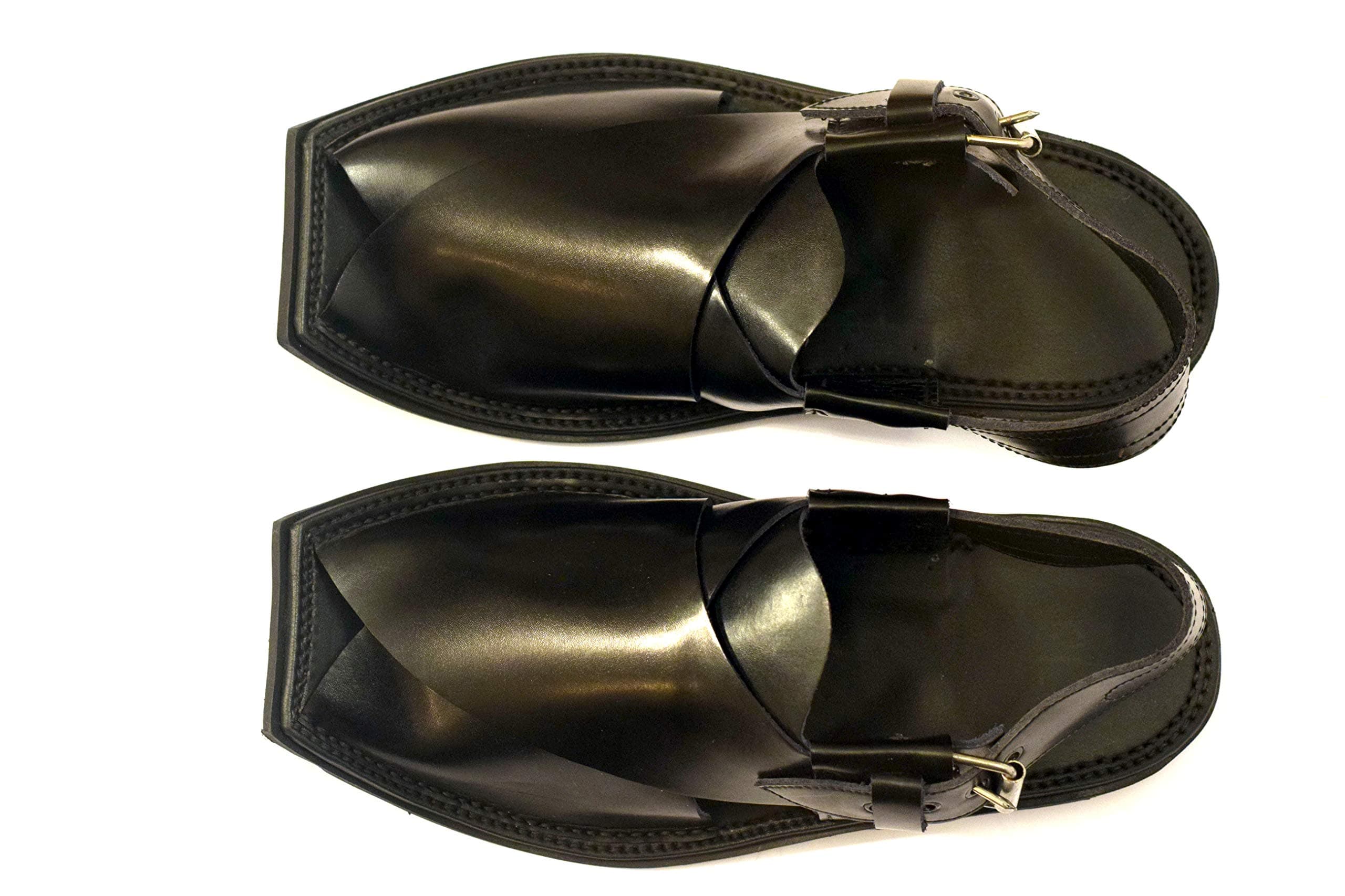 Peshawari Chappal - Charcoal Black