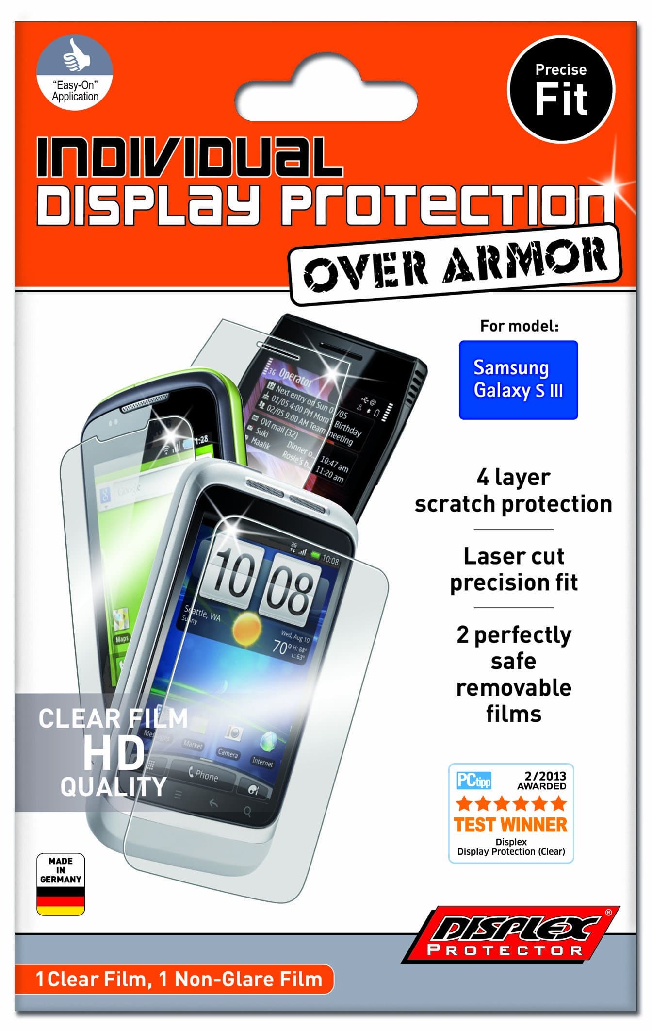 Displex OverArmor Four Layer Phone Protector for Samsung Galaxy