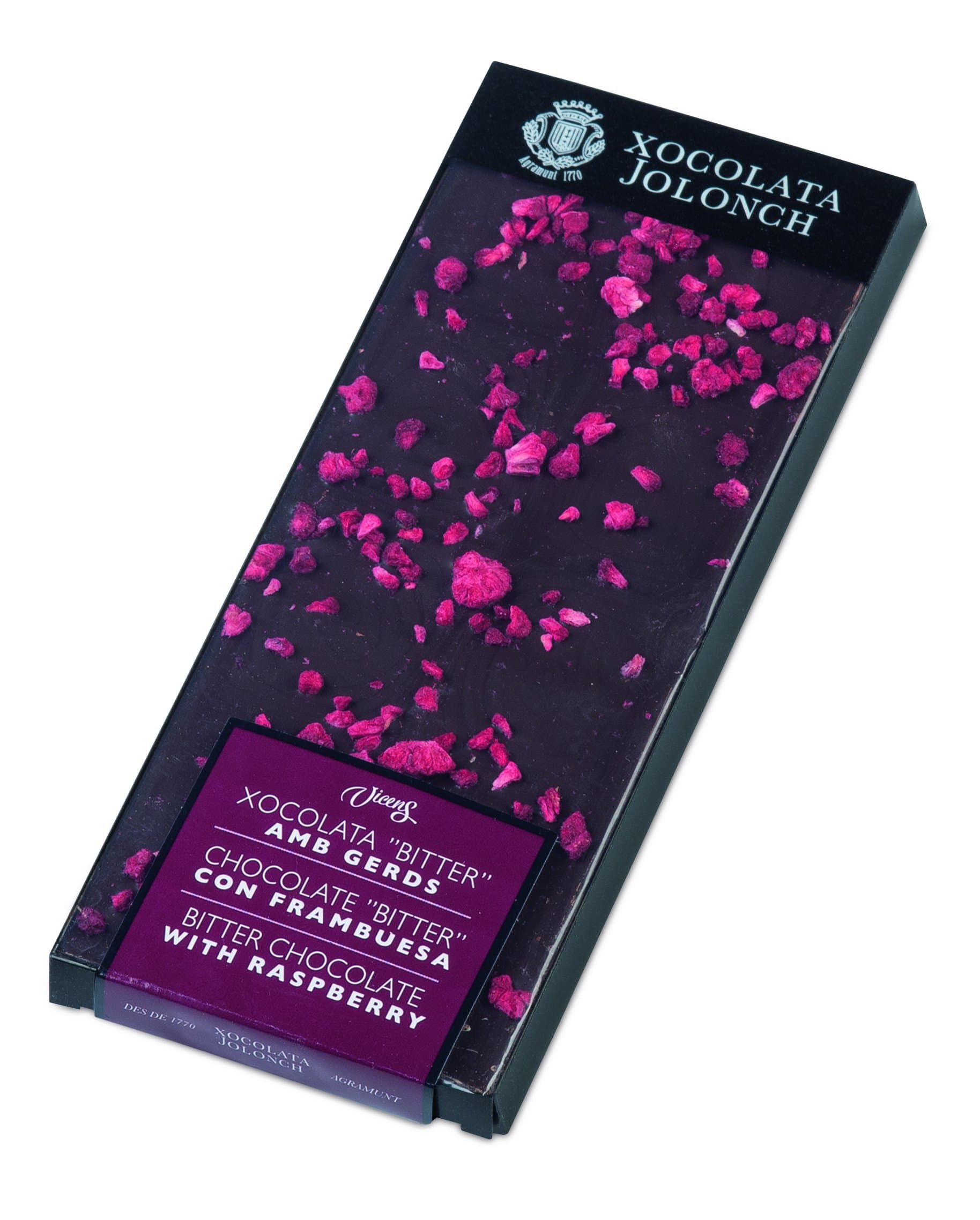 Jolonch Bitter Chocolate and Raspberry, 100 g
