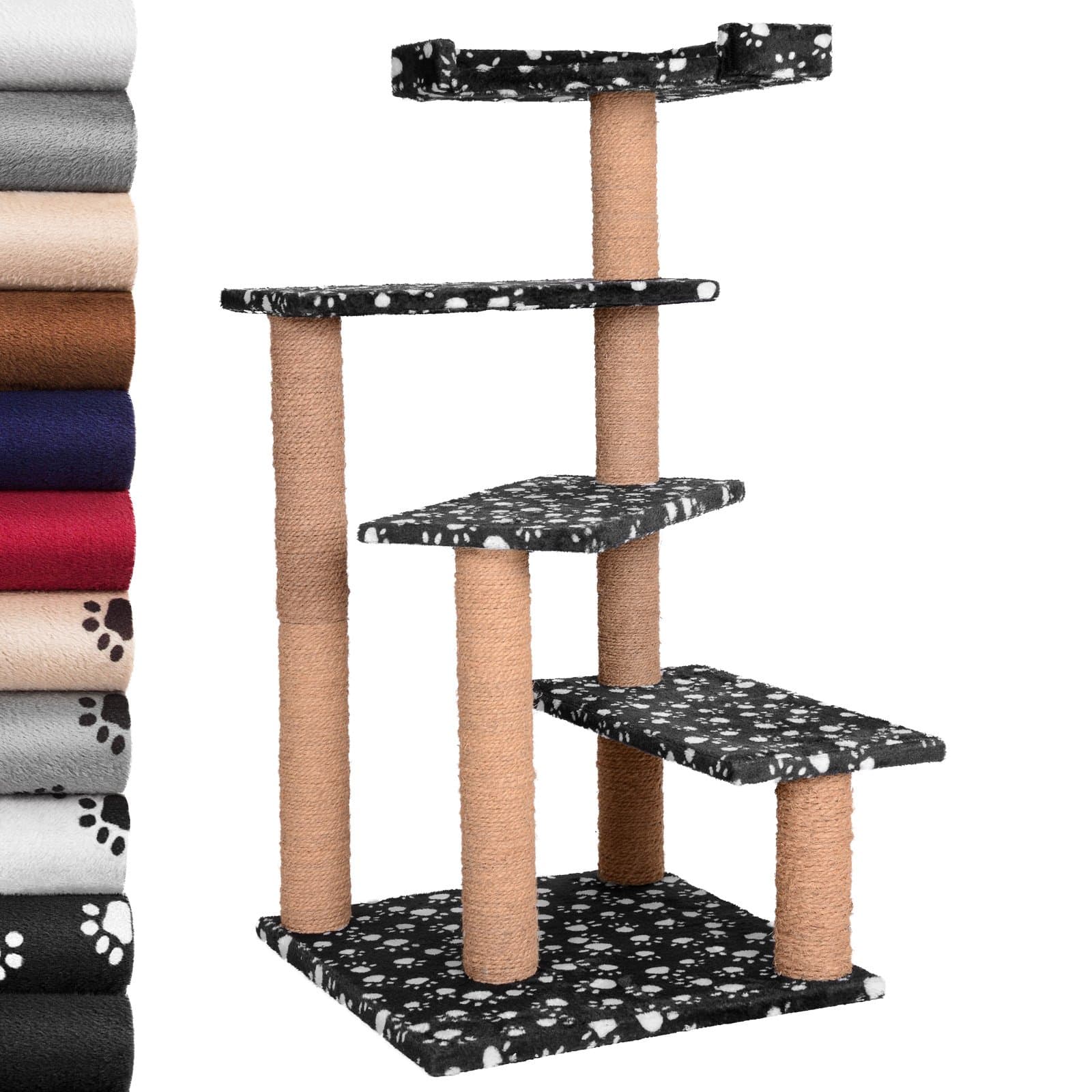 Pet Style Cat Tree Scratching Post with 3 Platforms and 1 Cave Medium 100cm Color Choice