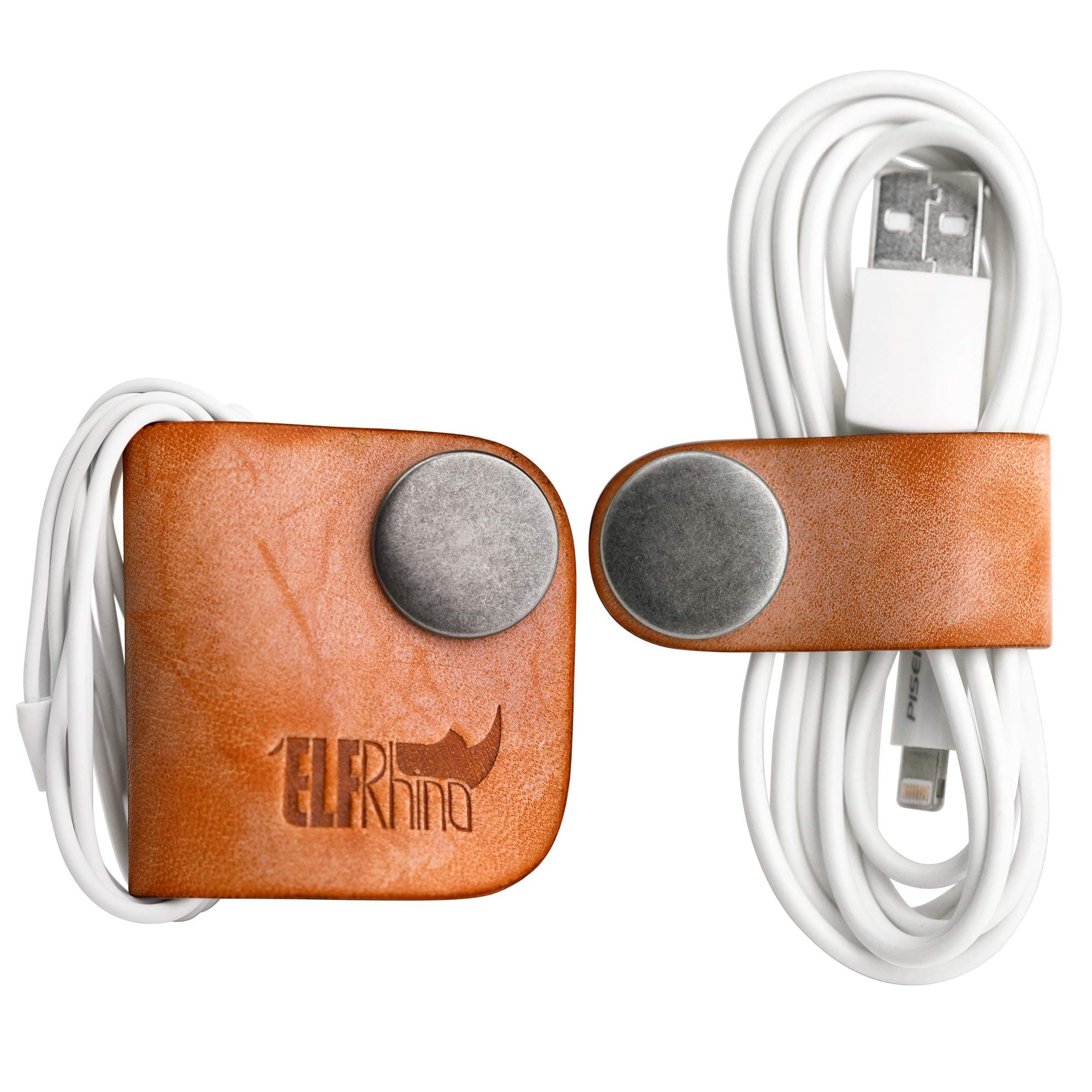 Genuine Leather Cord Organizer