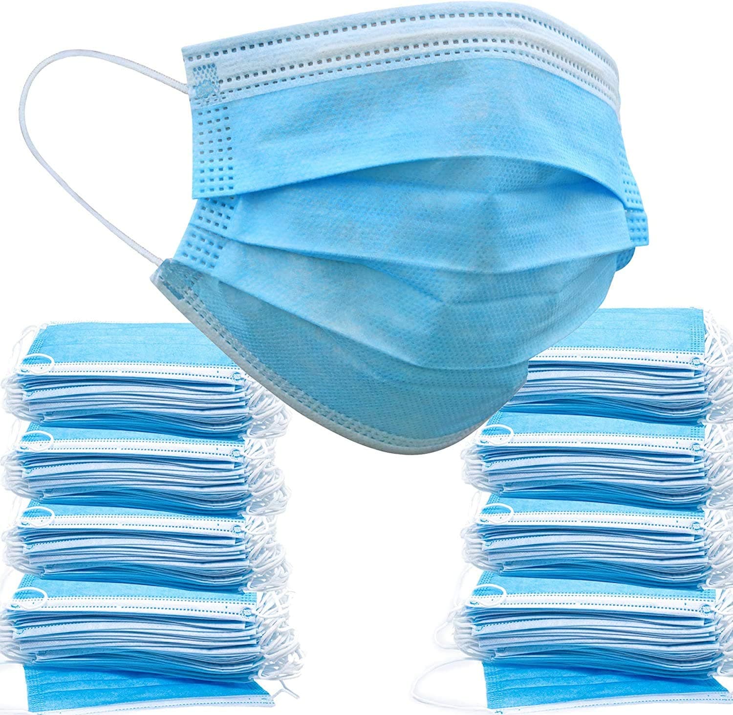 TAGAROS 4-Layer Disposable Face Shield, 50 Counts