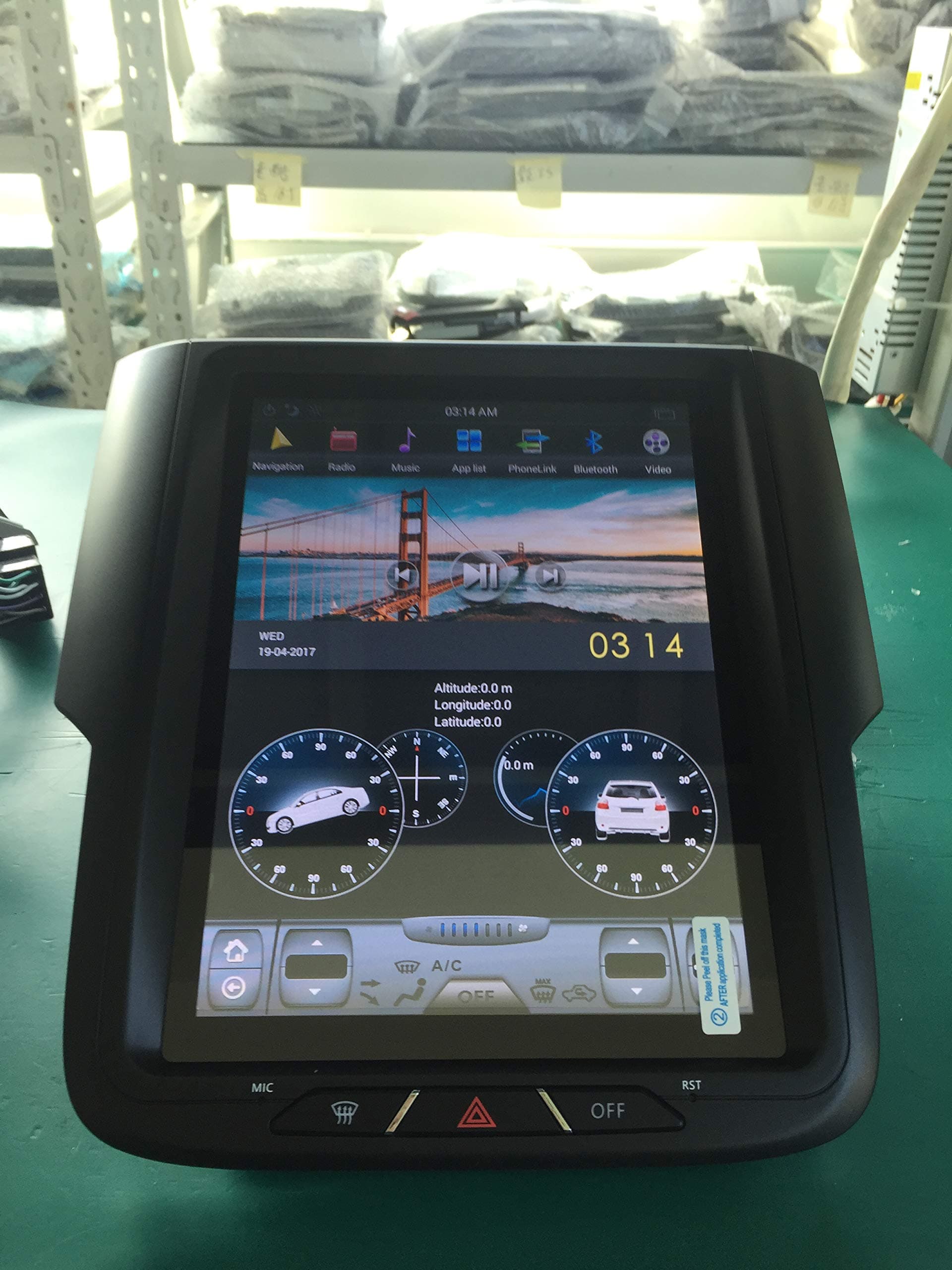 10.4" Tesla-Style Android GPS NAVI in-Dash Unit for 2013-2016 Dodge RAM 1500 2500 Bluetooth Wi-Fi