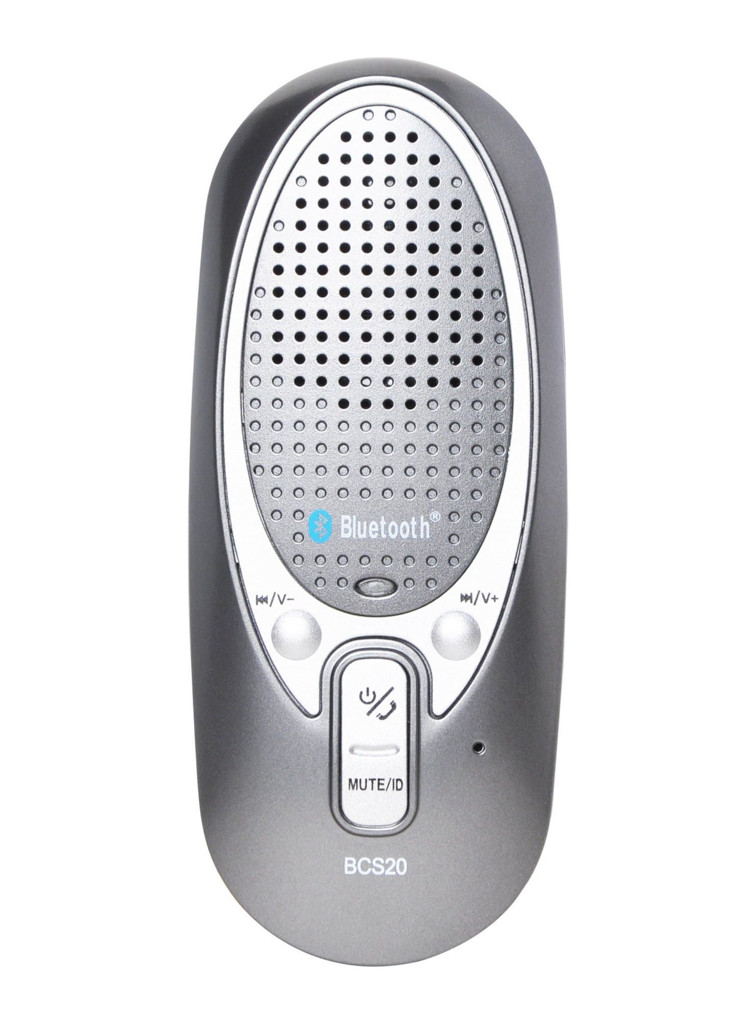 Bluetooth Handsfree Visor Car Speaker for iPhone Samsung HTC and Other Cell Phone Wirless Car Kit (Gray)