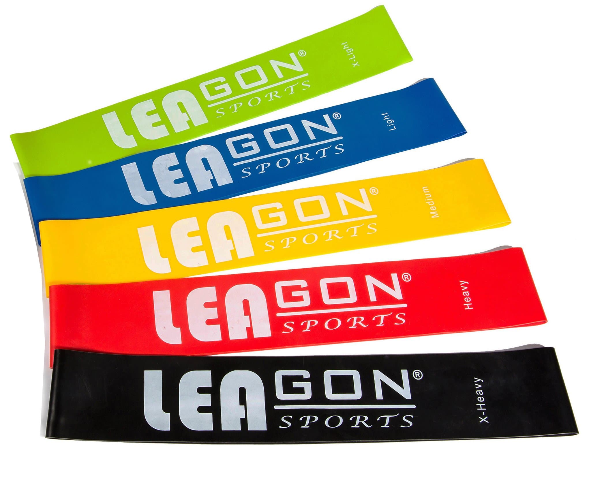 Resistance Bands Set Exercise Bands - Workout Bands Stretch Bands - Light Medium Heavy Loop Bands Kit for Legs Butt Glutes Yoga Crossfit Fitness Physical Therapy Home Equipment Training for Women Men