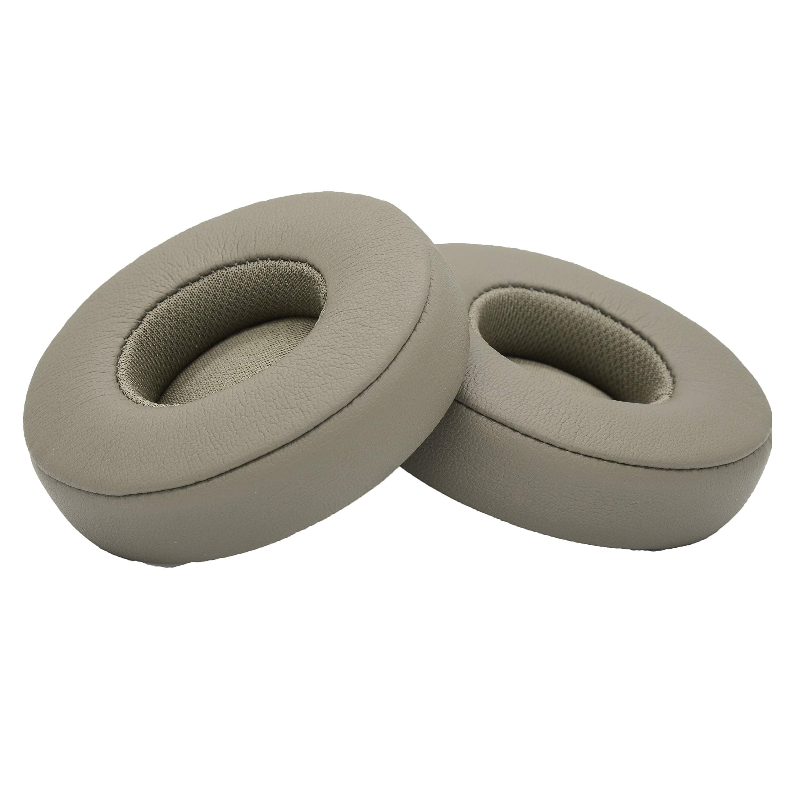 Premium Replacement Ear Pads Compatible with Beats Solo 2 Wired and Solo 2 Wireless Headphones (Solo 2 Luxe Grey). Protein Leather | Soft high-Density Foam | Easy Installation