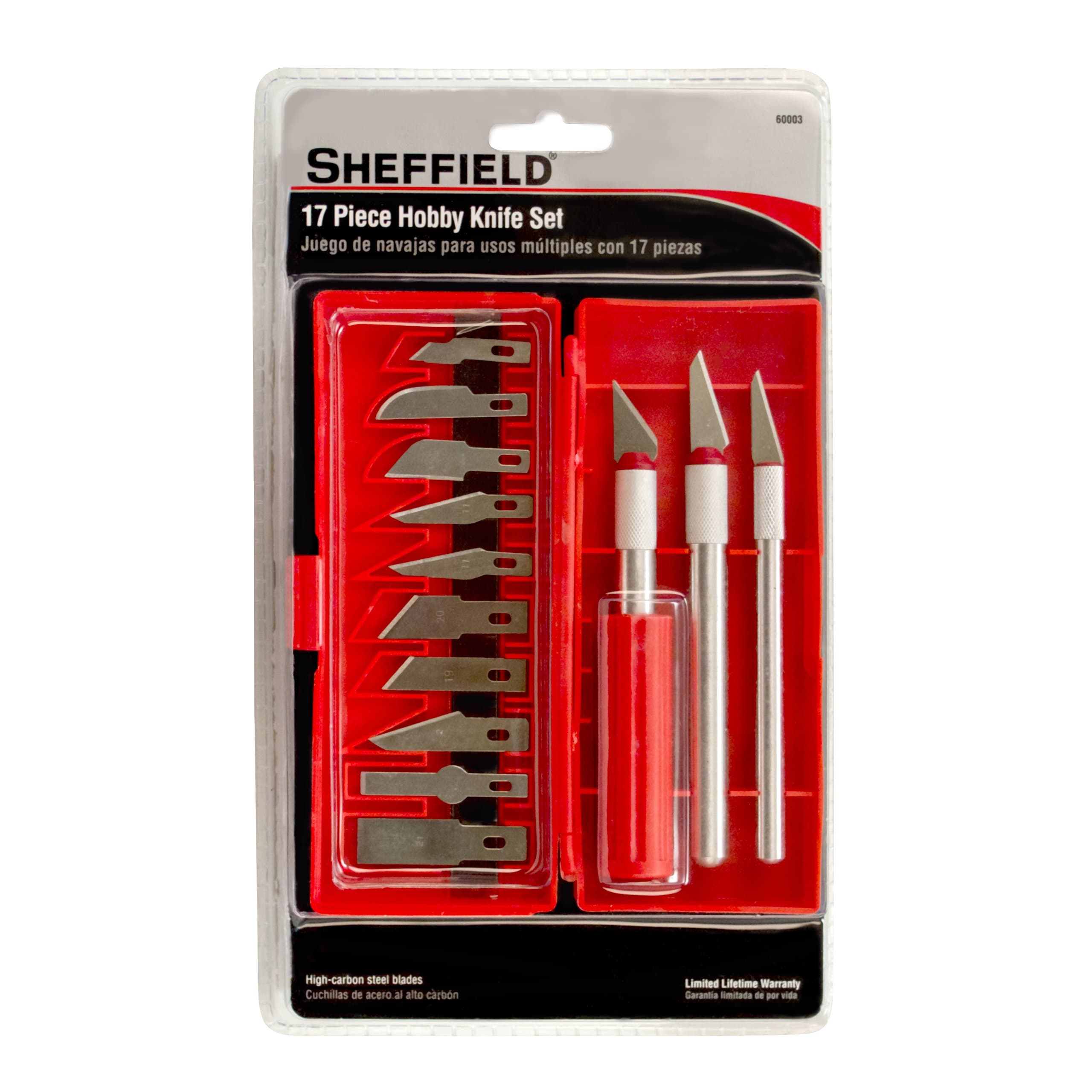 Sheffield Tools 60003 Hobby Knife Set, 17-Piece