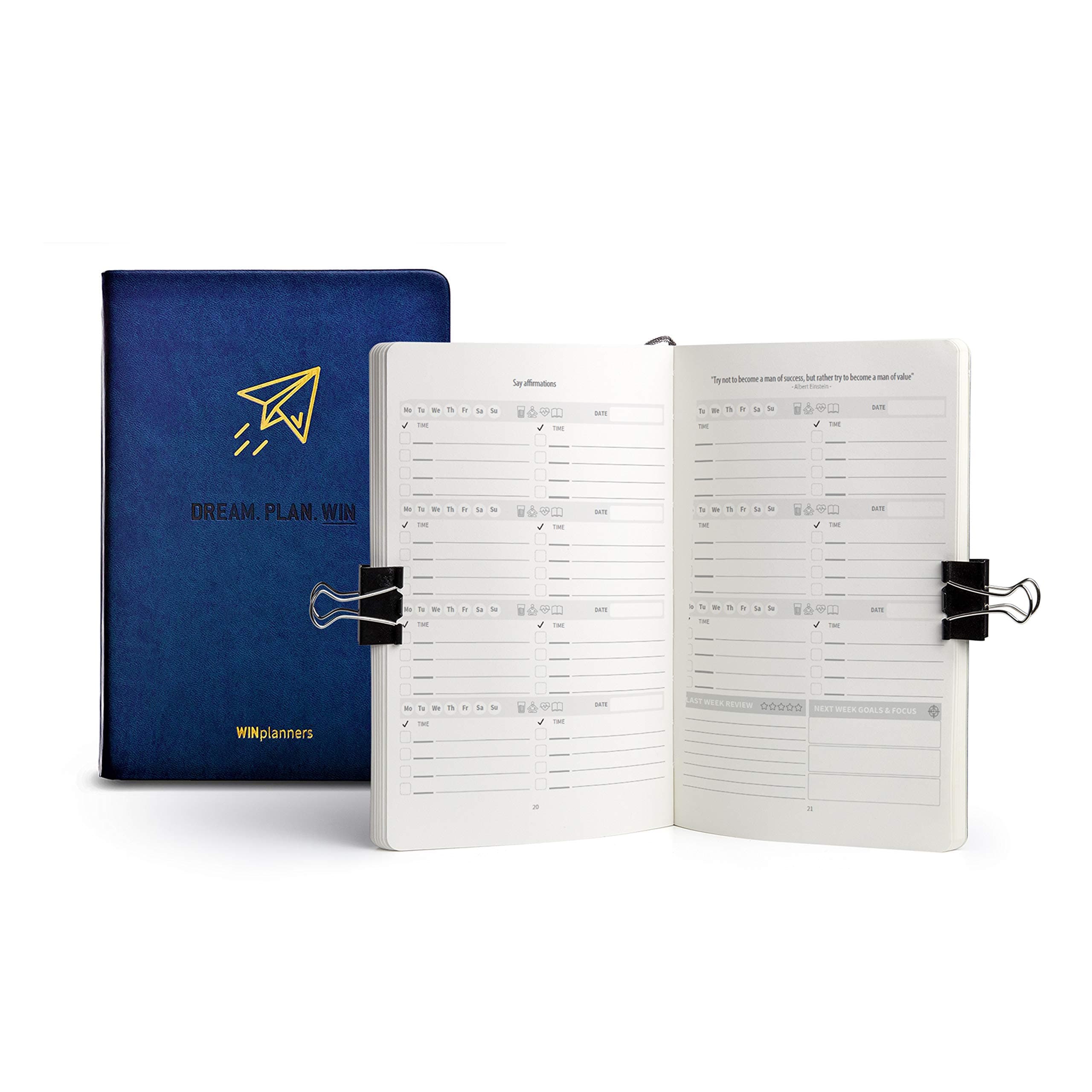 Winners' Undated Yearly Goal Planner - Blue