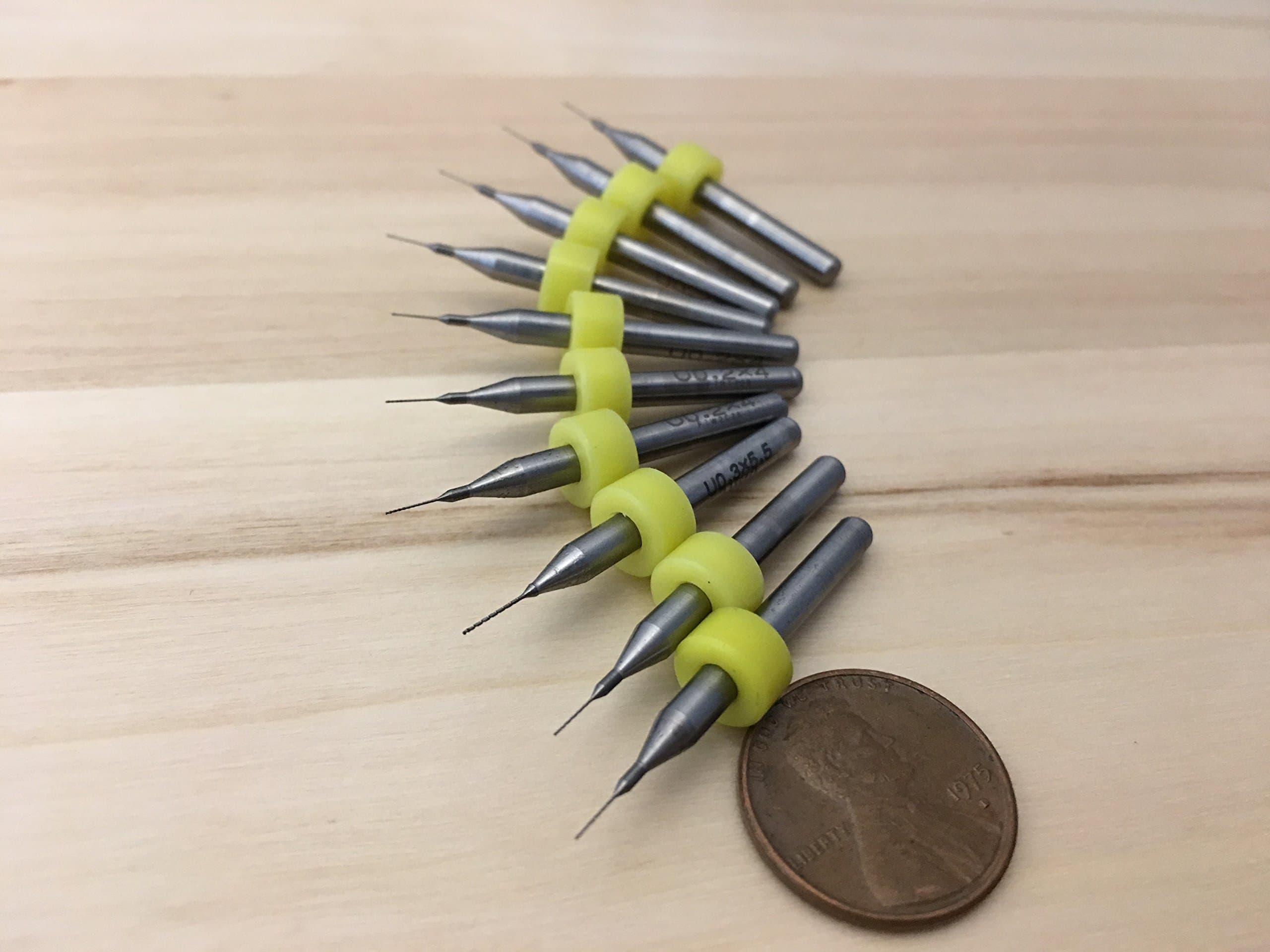 10 Pieces .2mm Micro Drill Bits 3D Printer Nozzle Cleaning PCB kit Extruder A