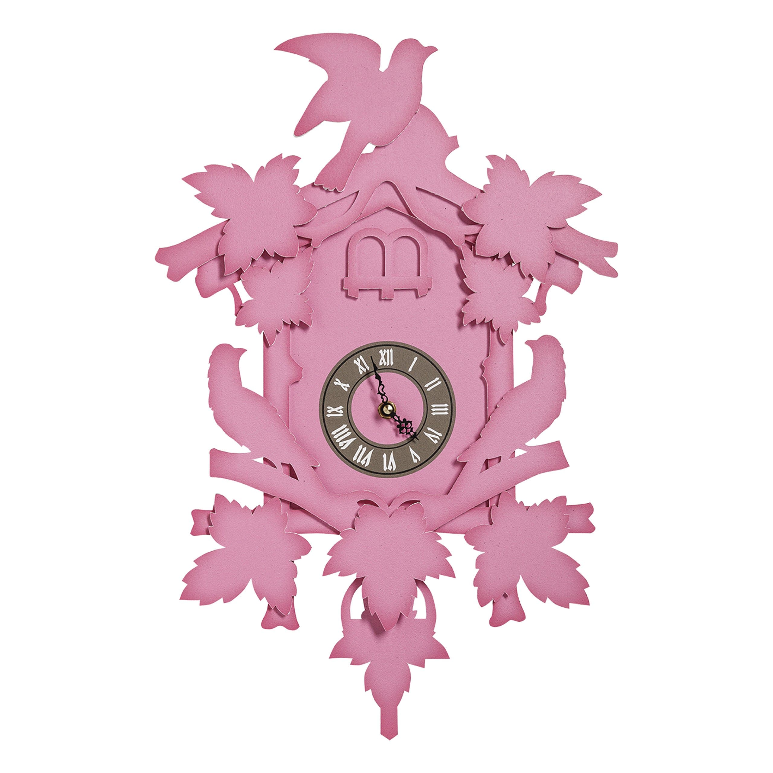 Fundeco Large Cuckoo Clock-Fuchsia
