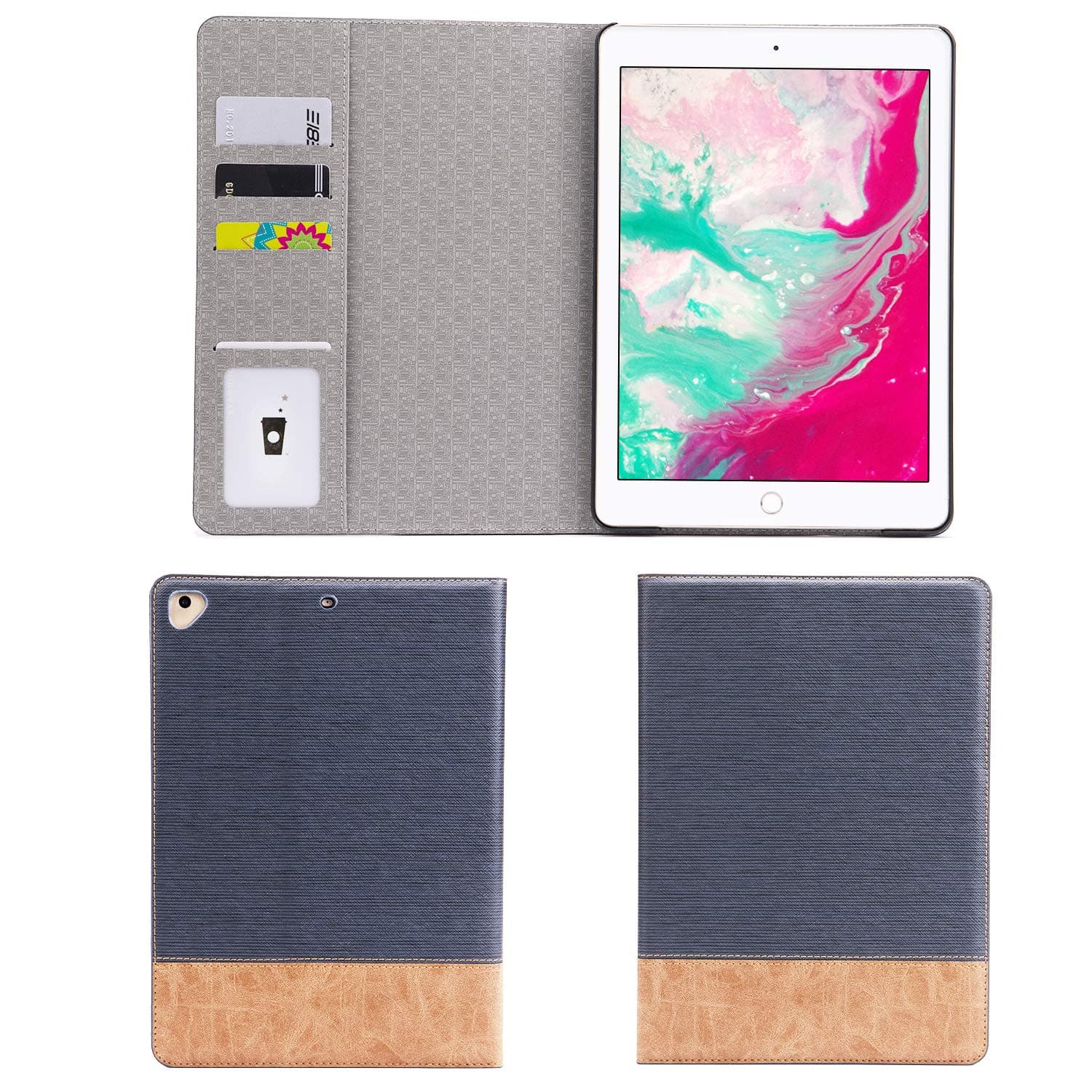 Galaxy Tab S2 9.7 Case, Slim Stand Smart Cover for Samsung Tab S2 9.7 inch /SM-T815/SM-T810 Tablet (Tab S2 9.7, Dark Blue)