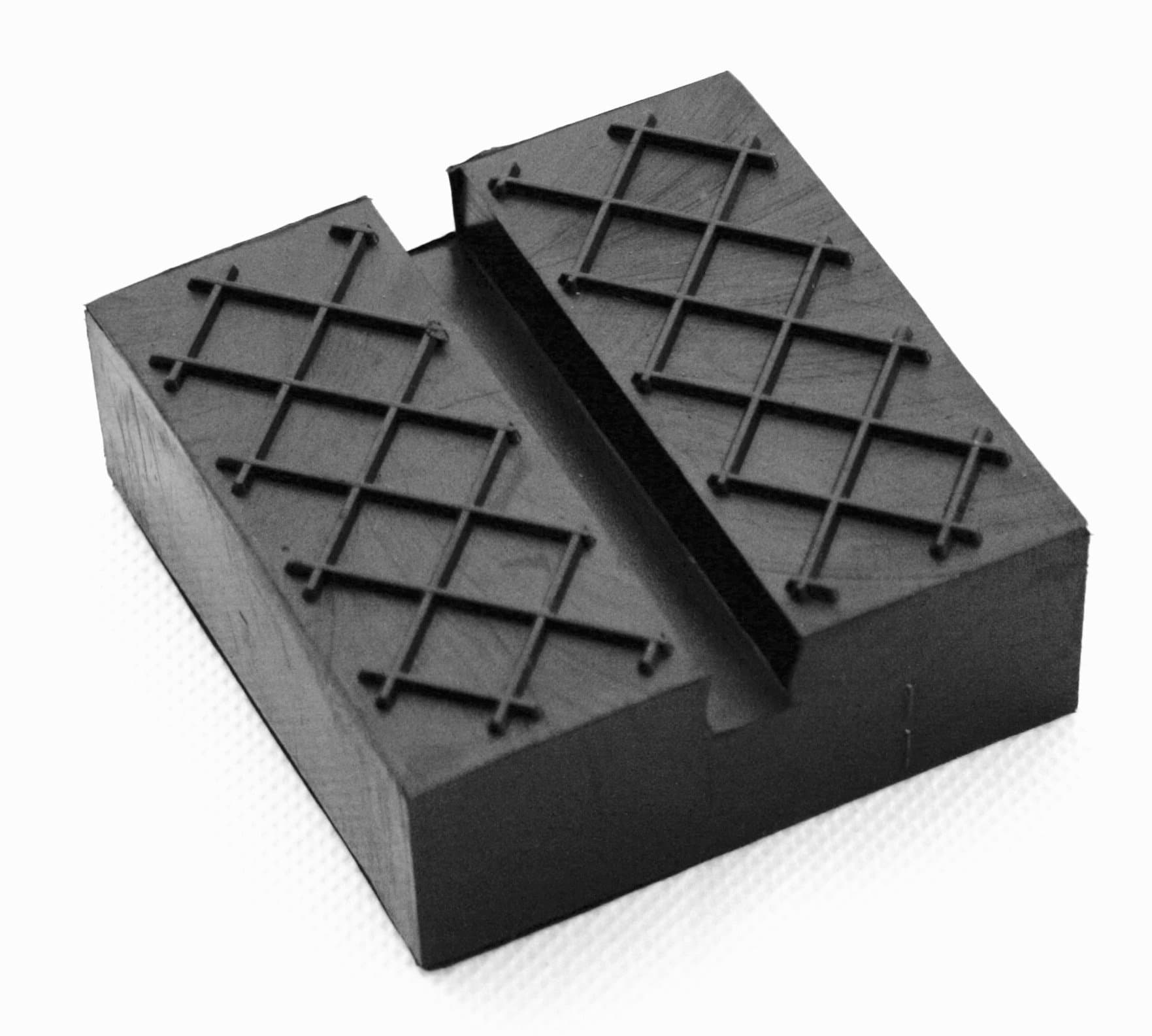 Rubber Pad groove and waffle pattern, size 65 x 65 x 25 mm, for car vehicle