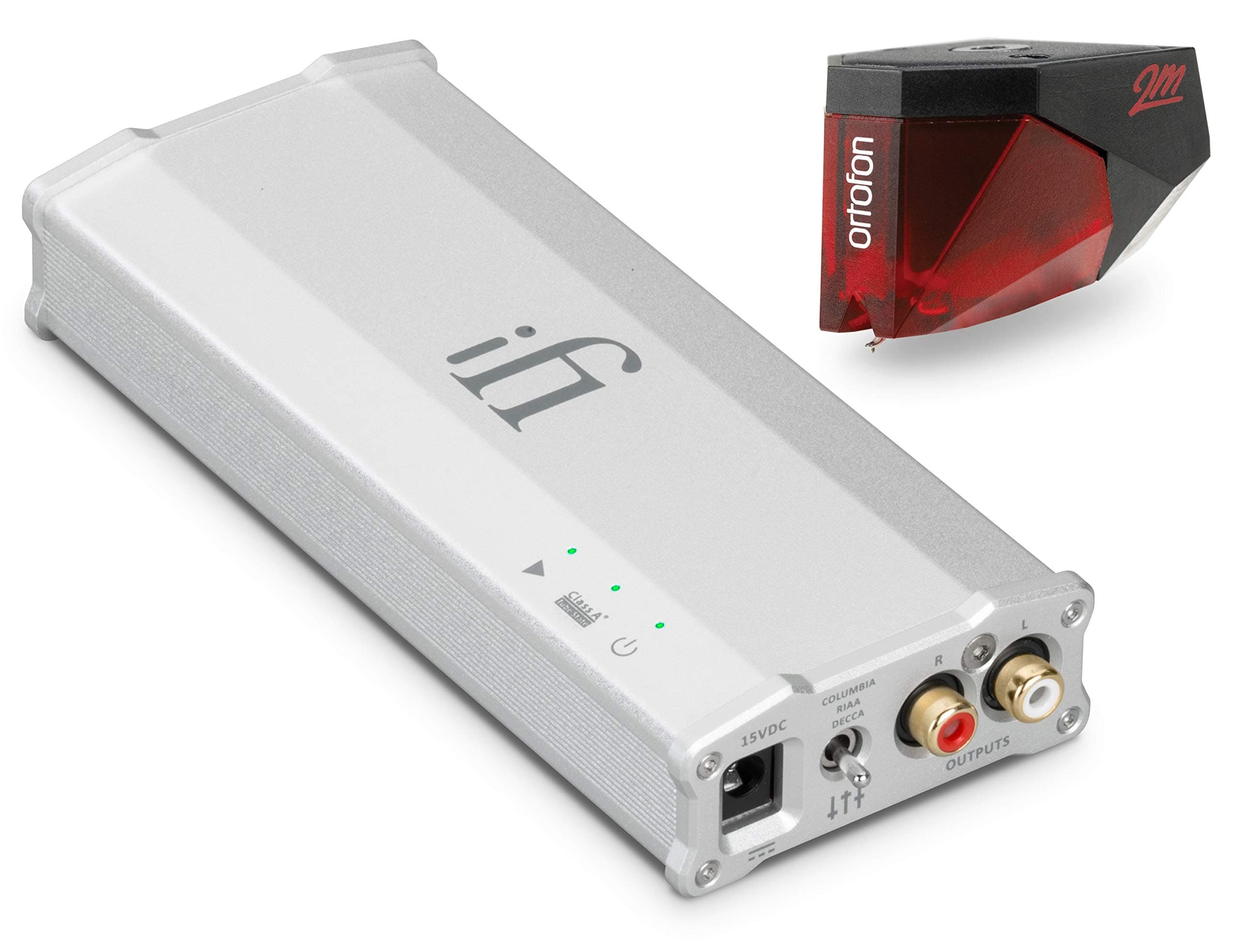 iFi - Micro iPhono 2 MM/MC Phono Preamplifier & Ortofon - 2M Red Bundle