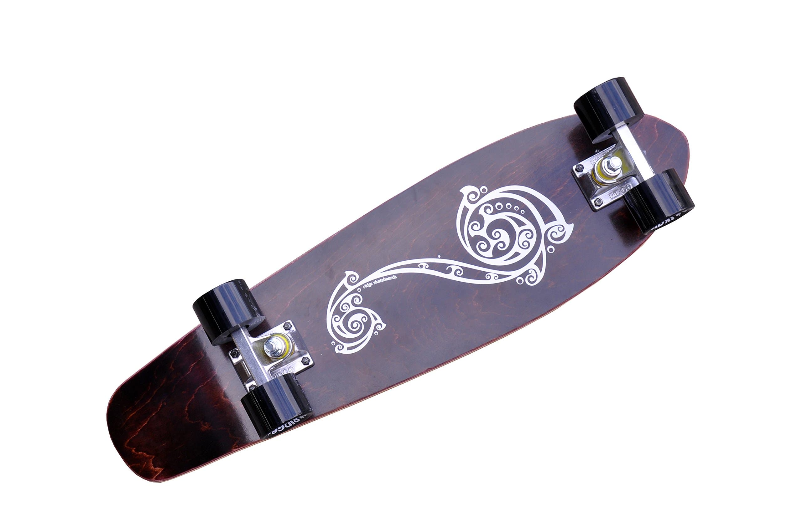 Ridge Skateboads Unisex's Polynesia Skateboard-Black, 27-Inch