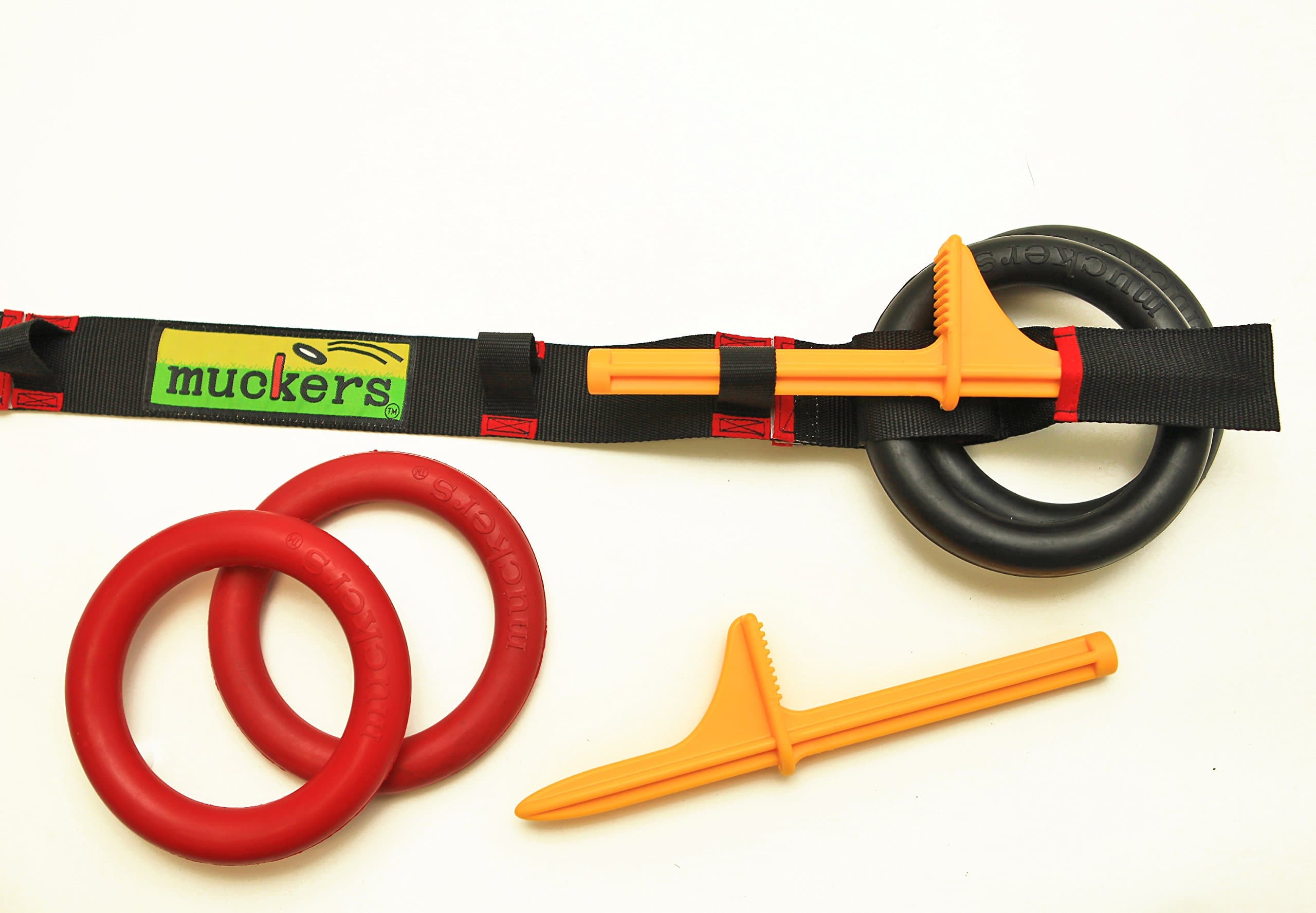 Muckers Ring Toss game , Beach,Tailgate,Camping & Yard Game (Quoits) w/ 3' Carry Strap By: Saturnian I