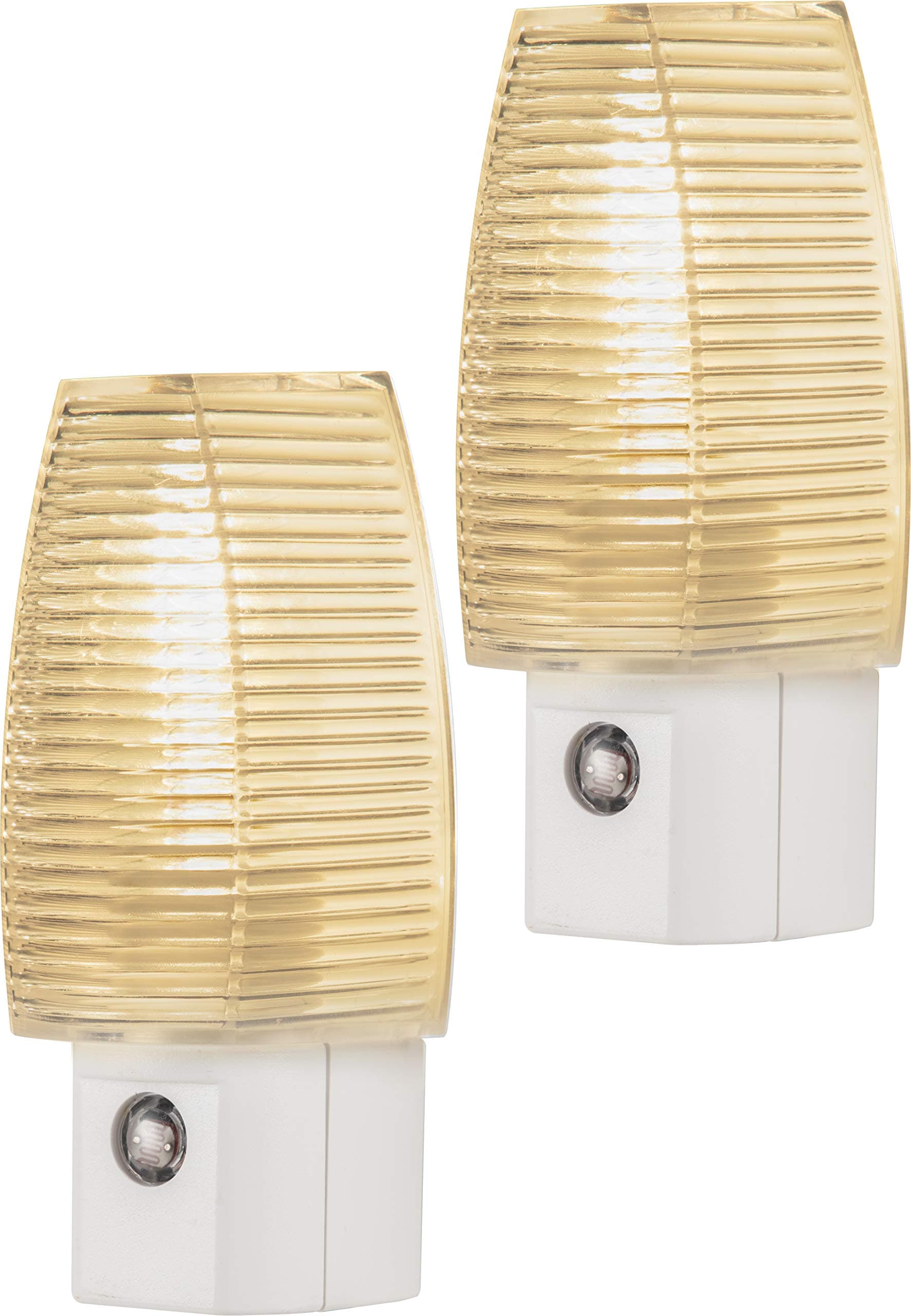 Lights By Night, Warm White, Incandescent Night Light, 2 Pack, Plug-in, Dusk-to-Dawn, UL-Listed, Ideal for Bedroom, Nursery, Bathroom, Hallway, 55207