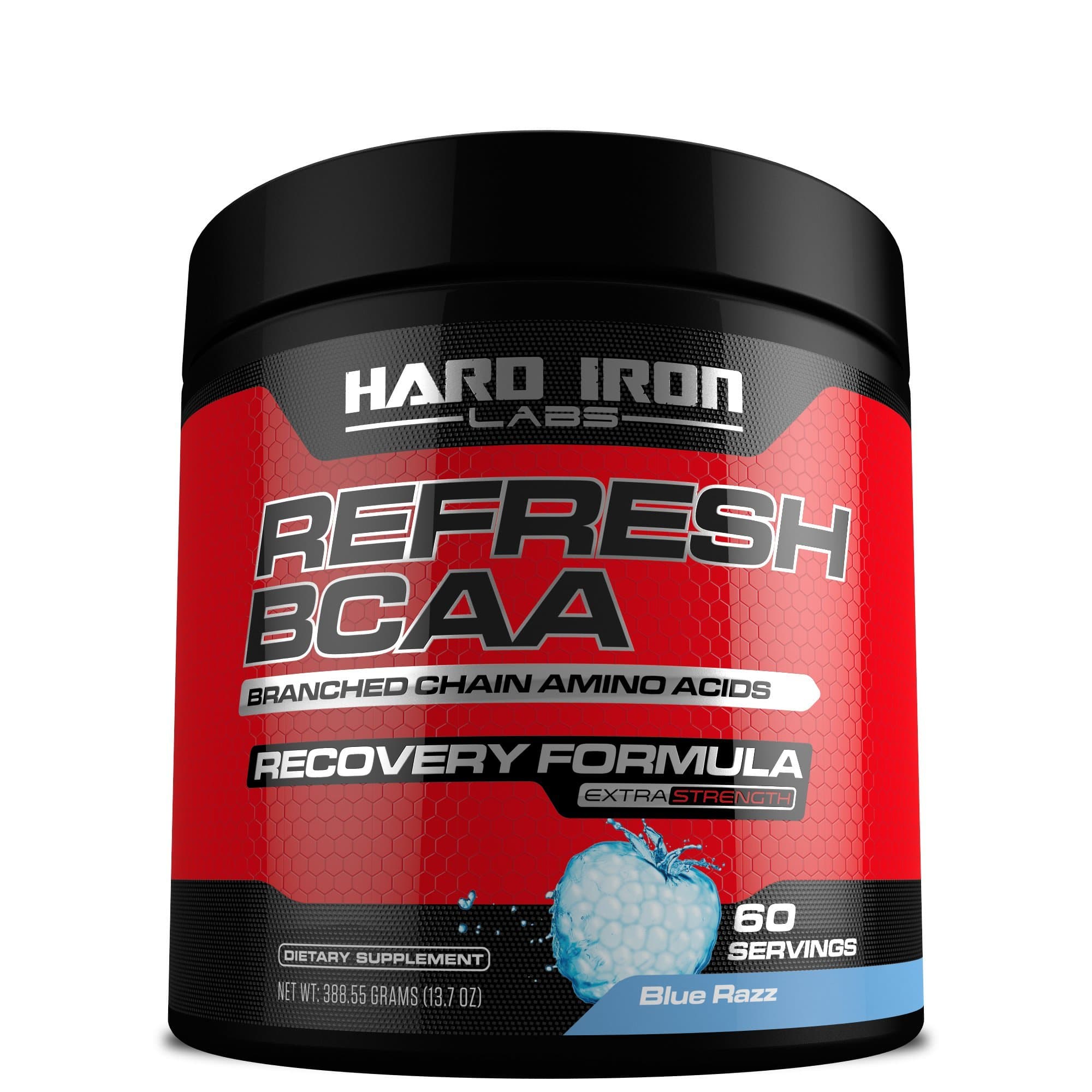 Hard Iron Labs - Refresh BCAA (Blue Razz, 60 Servings)