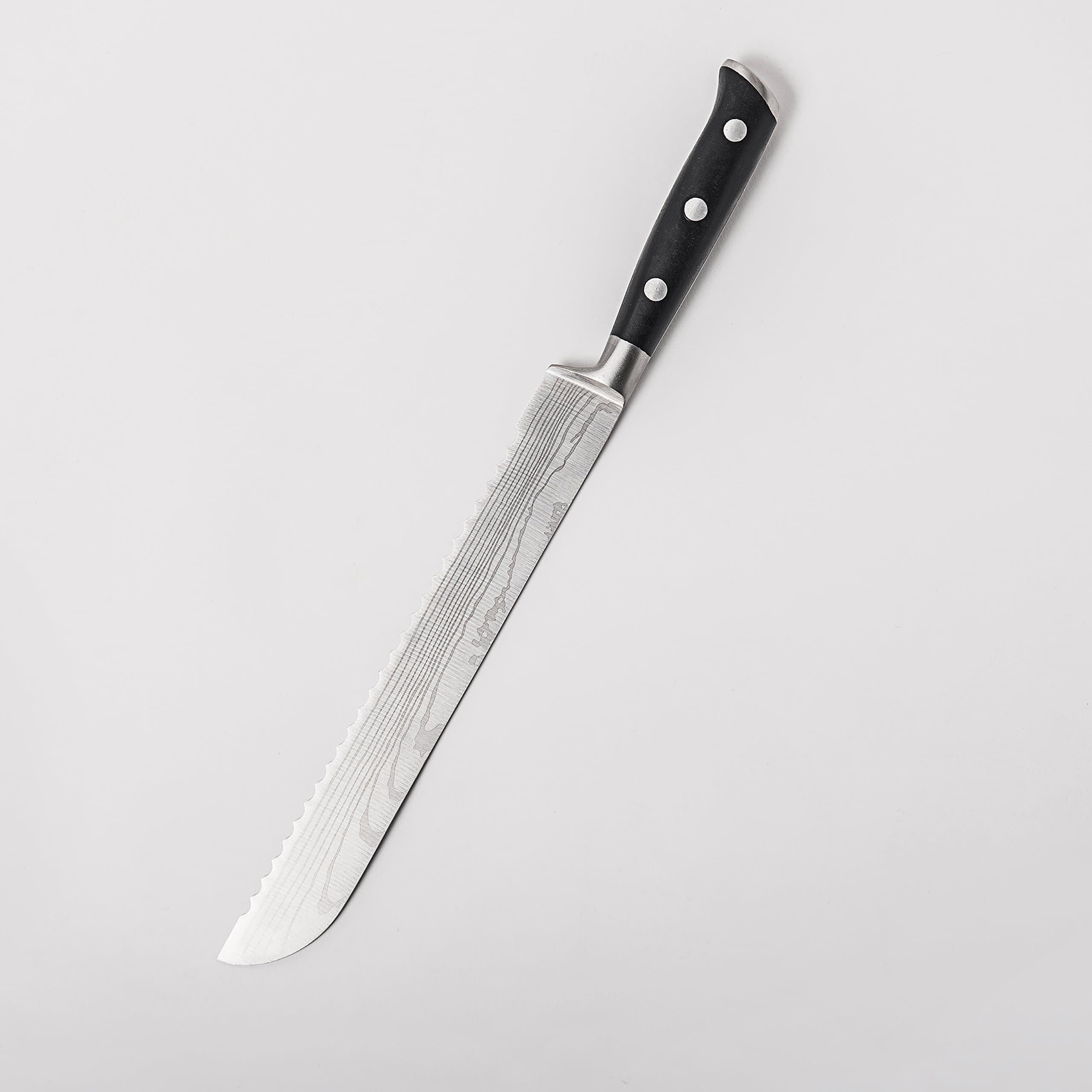 Good Quality Stainless Serrated Bread Knife, Exquisite Knife Blade, Sharp Blade, Ergonomic Knife Handle.