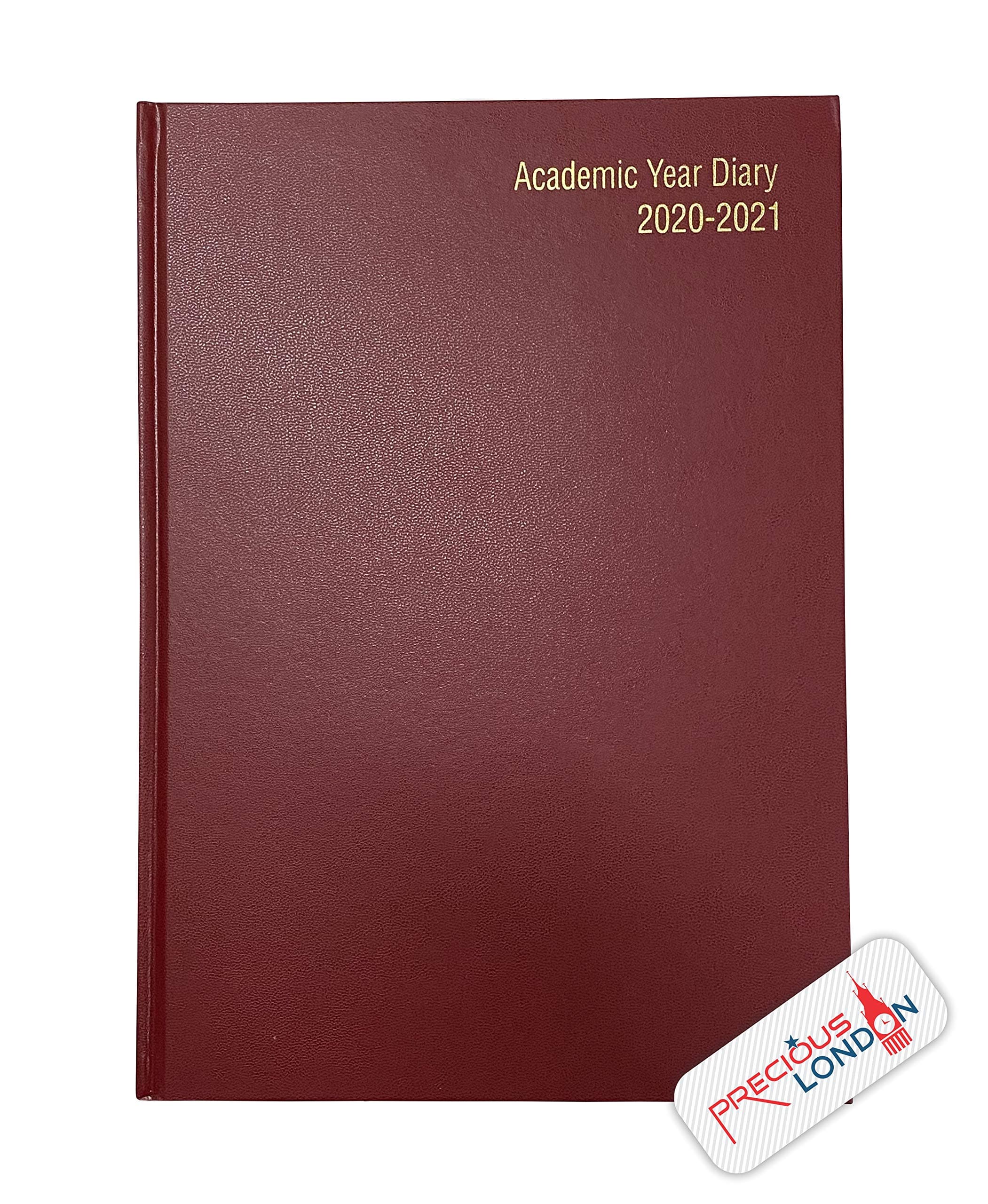Precious 2022-2023 Academic Diary mid Year A4 Size Week to View 18 Months Appointment Diary (Burgundy)
