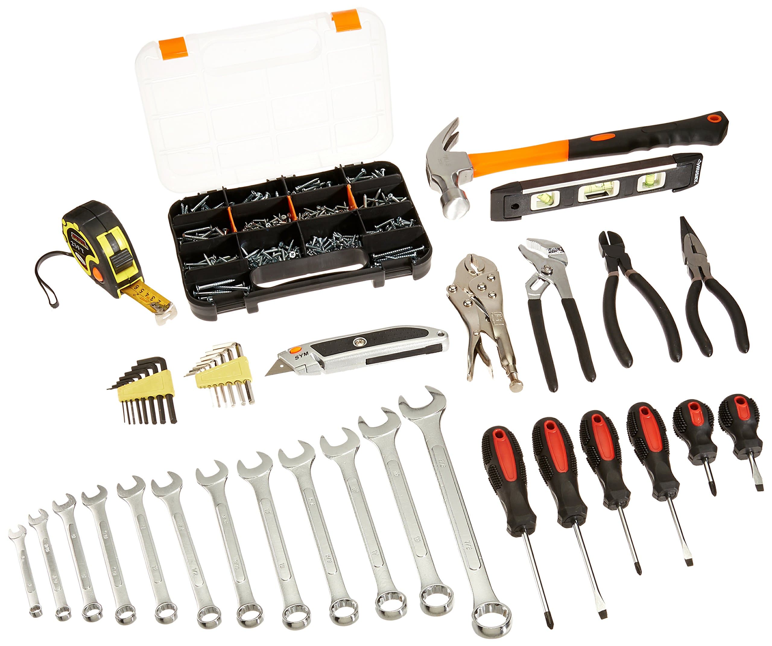 Tool Set Includes All Household Tools & 565 Assorted Screw Set by SYM Tools