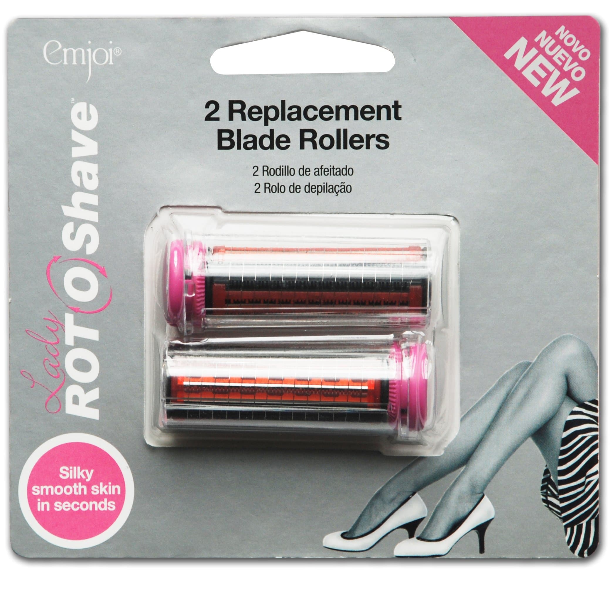 Emjoi Lady Rotoshave Replacement Blade Rollers Pack of 2