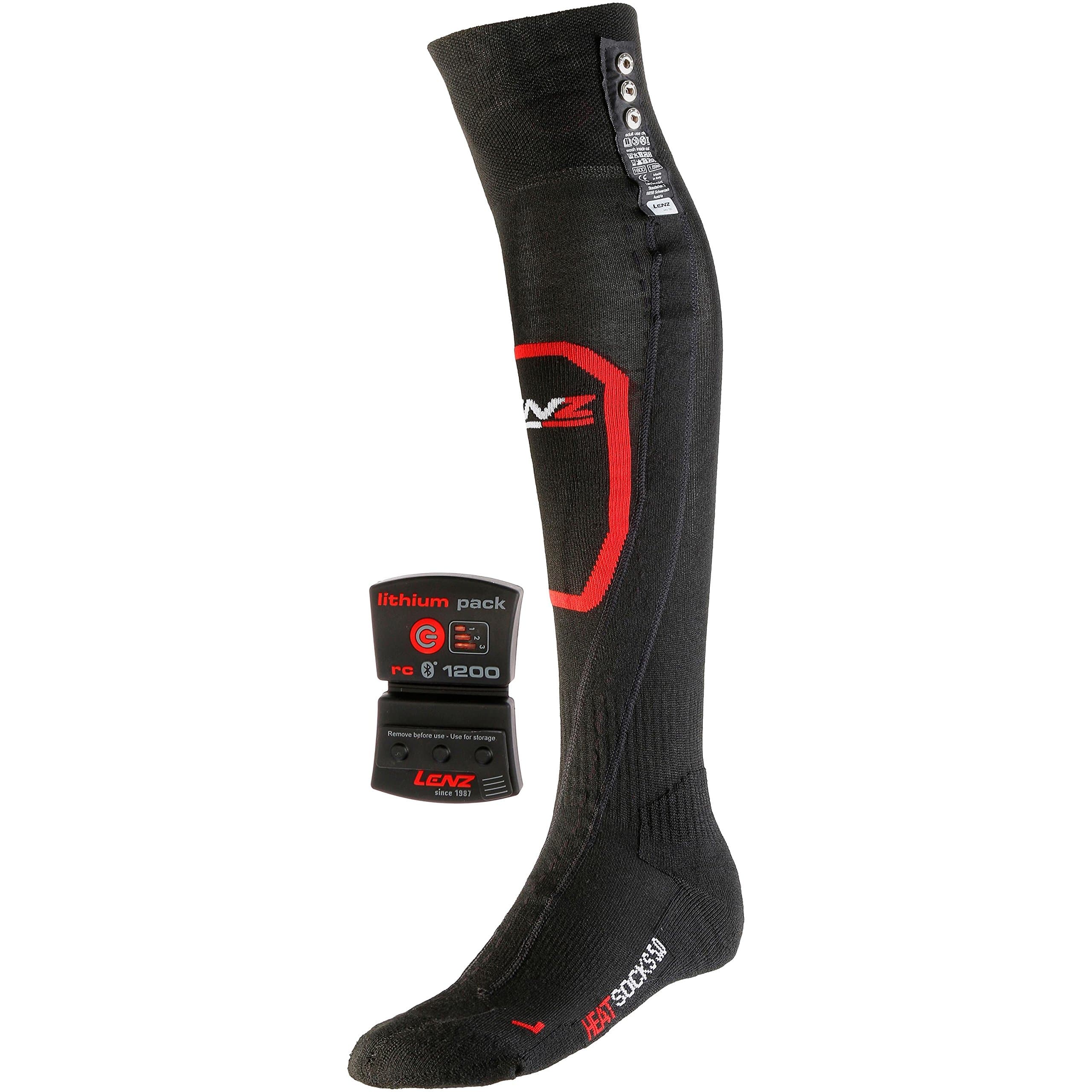 Lenz Heated Socks 5.0 Toe Cap + Lithium Pack rcB 1200