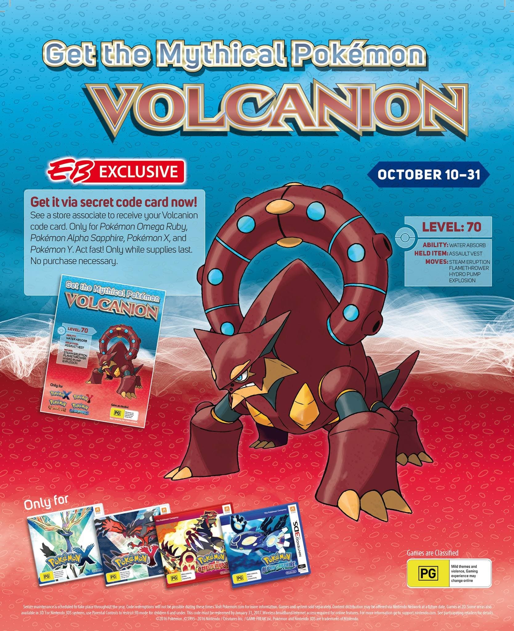 Helen Volcanion Event Pokemon