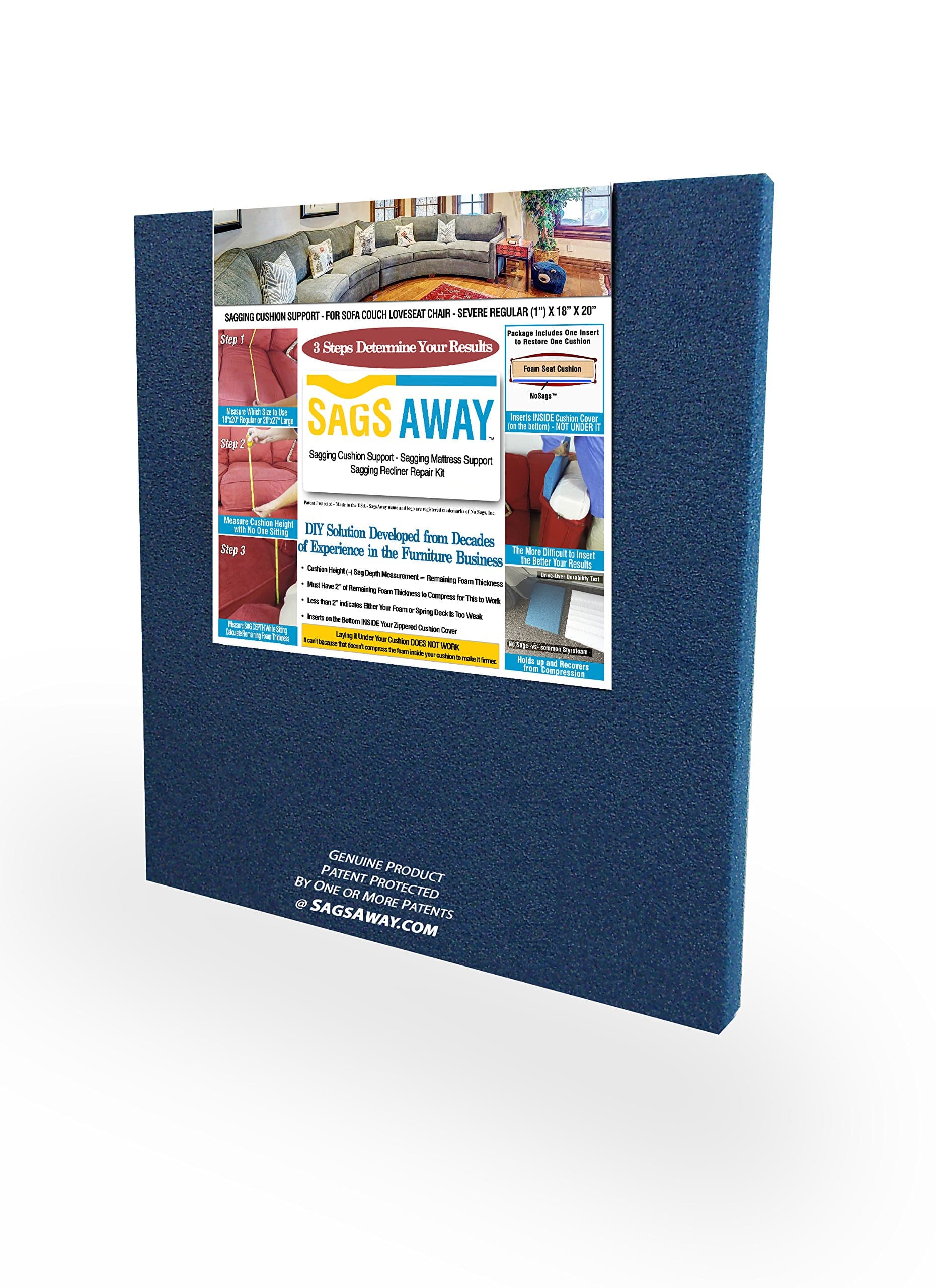 Sagging Cushion Support - for Sofa Couch Loveseat Chair (Severe Regular) No Sags