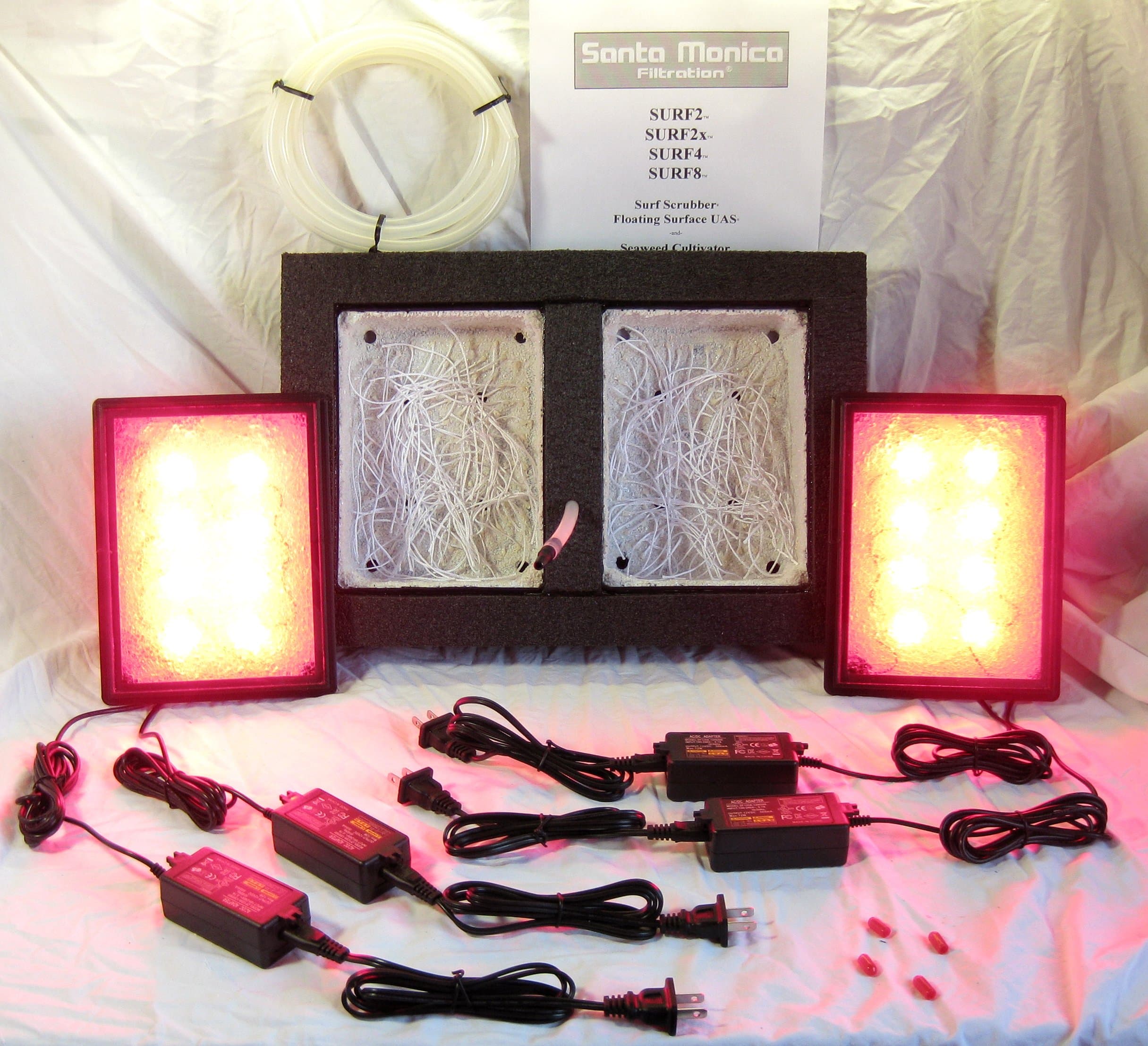 temp SURF8x - Built To Order - Largest Floating Upflow Algae Scrubber ATS Aquarium Filter Turf Saltwater Replaces Chaeto Reactor Protein Skimmer Sponge Canister Pellets Zeo Waterchange Probiotics