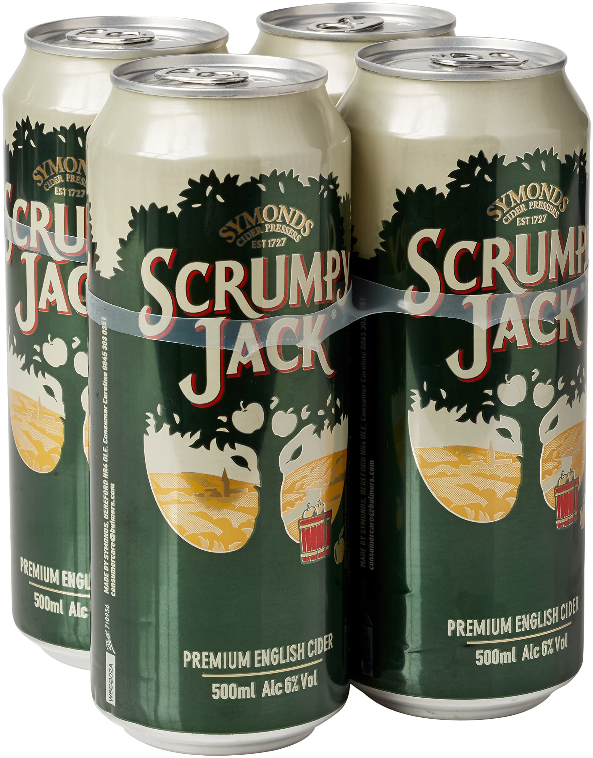Scrumpy Jack Original Cider Can 500 ml (Case of 4)