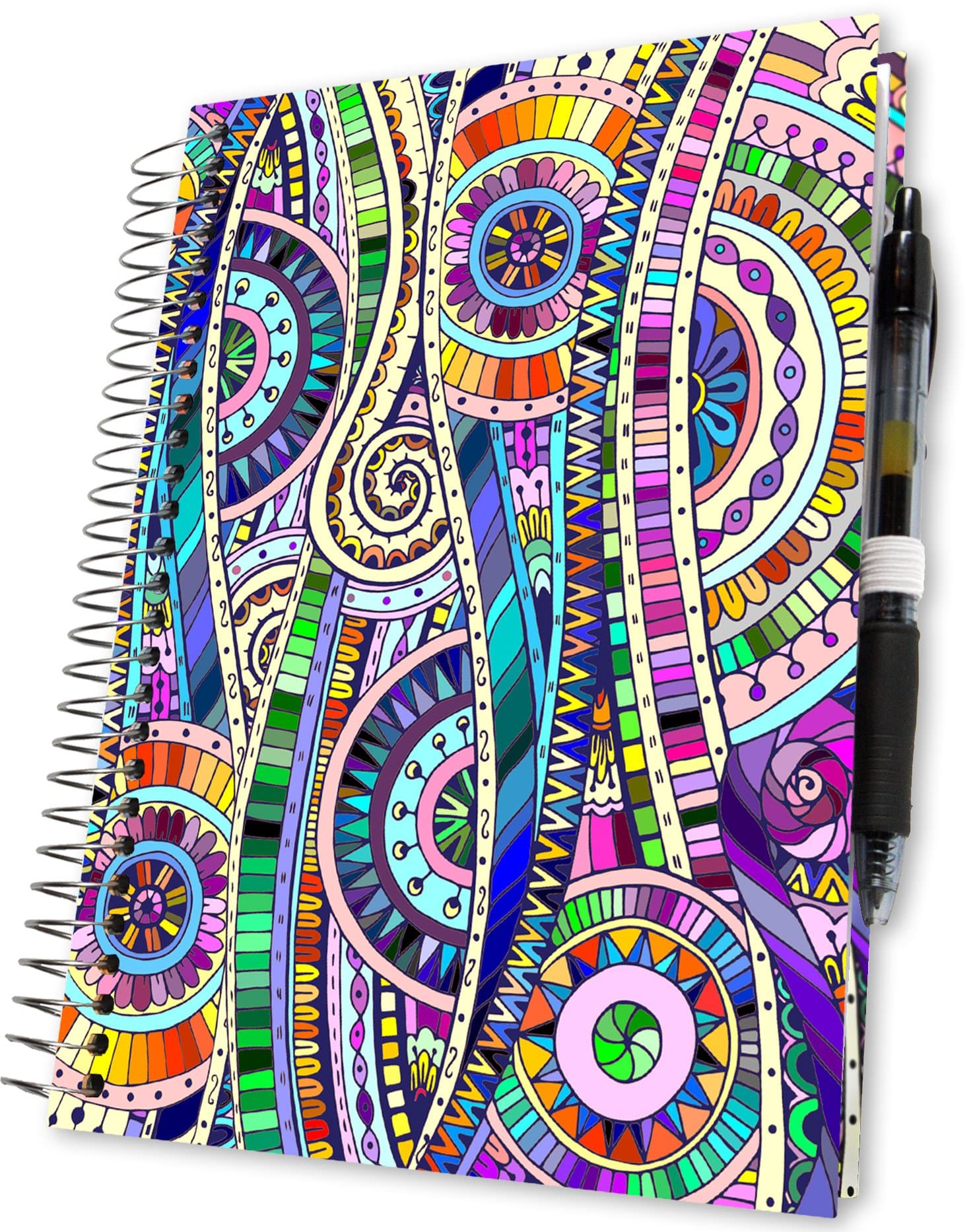 2019 Diary A4 Week to View - Dated December 2018 - Dec 2019 Calendar - Hardback Organiser - Boost Mindfulness and Be More Happy with a 3-in-1 Daily Weekly Monthly Planner by Tools4Wisdom