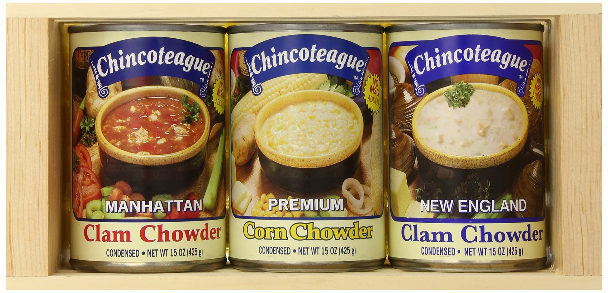 Chincoteague Seafood Chowder Sampler Crate, 4.5-Pound