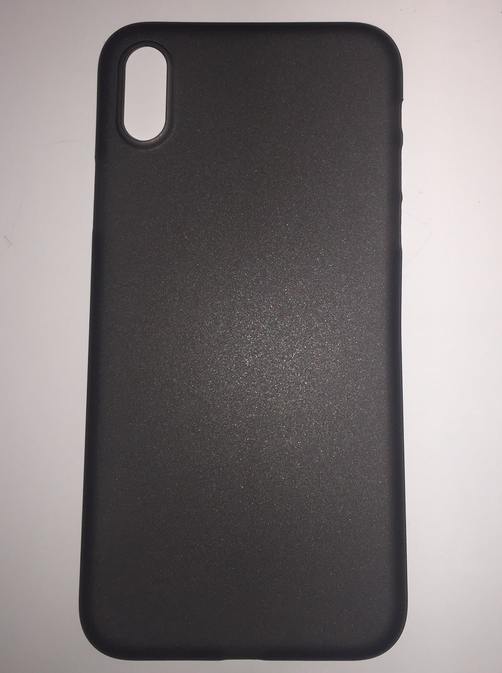 Black Semi-Transparent iPhone X Bundle Case With Case-Friendly Tempered Glass Screen Protector