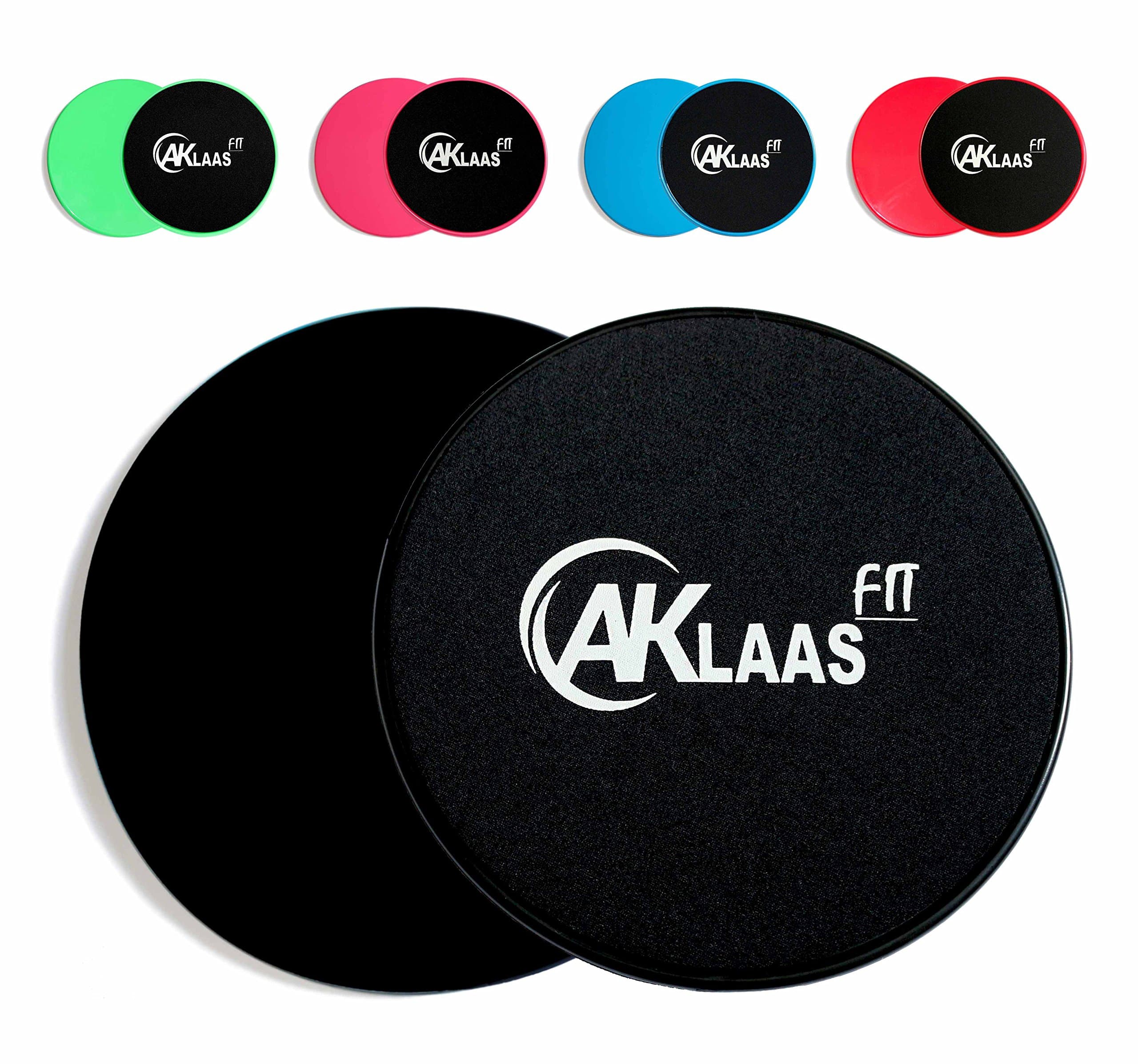 Core Sliders x2 | Exercise Gliding Discs Dual Sided | Use on Carpet, Hardwood Virtually Any Surface | Workout Sliders | Perfect Abdominal Exercise Equipment | 80 Day Obsession - Abs and Booty