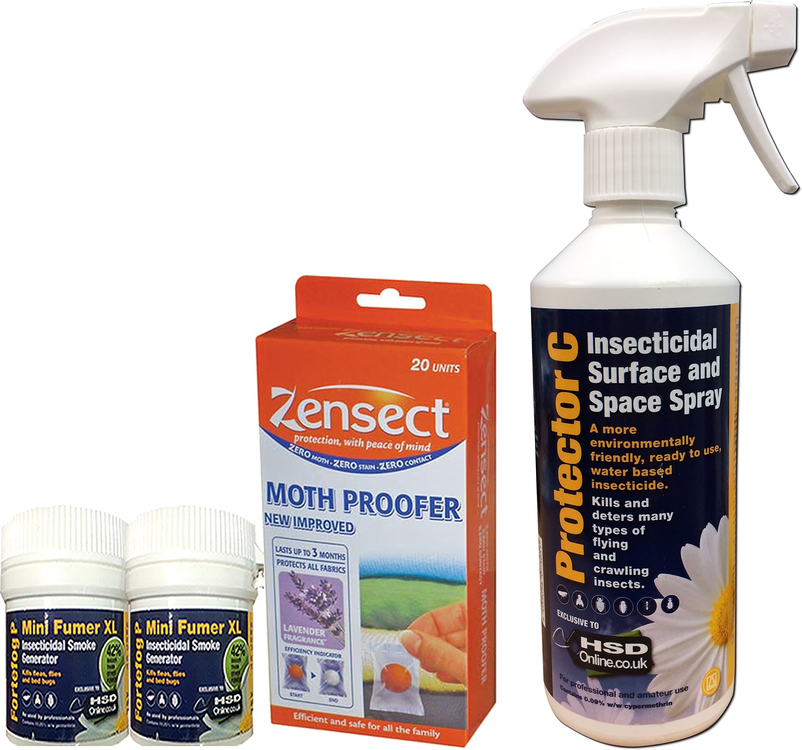Moth Killer Fumer, Spray and Prevention Kit